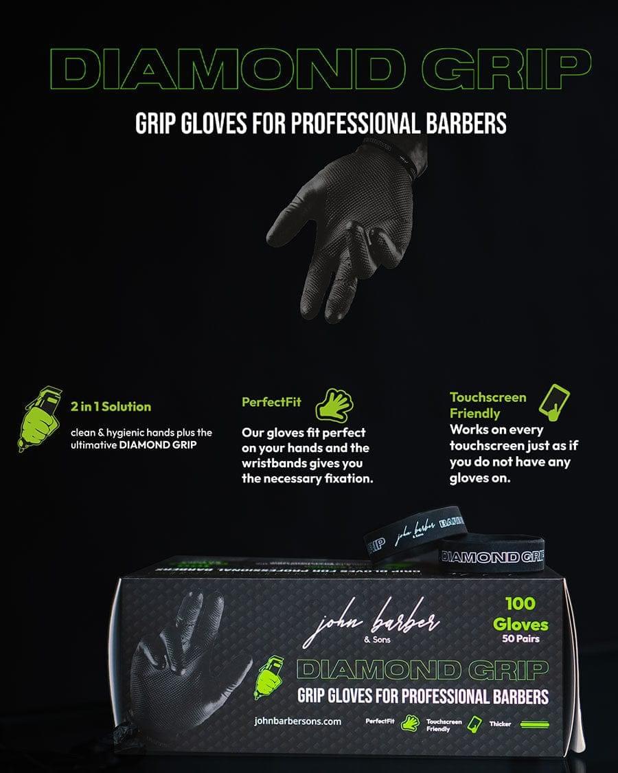 johnbarbersons Integrierter Grip für starken Halt.