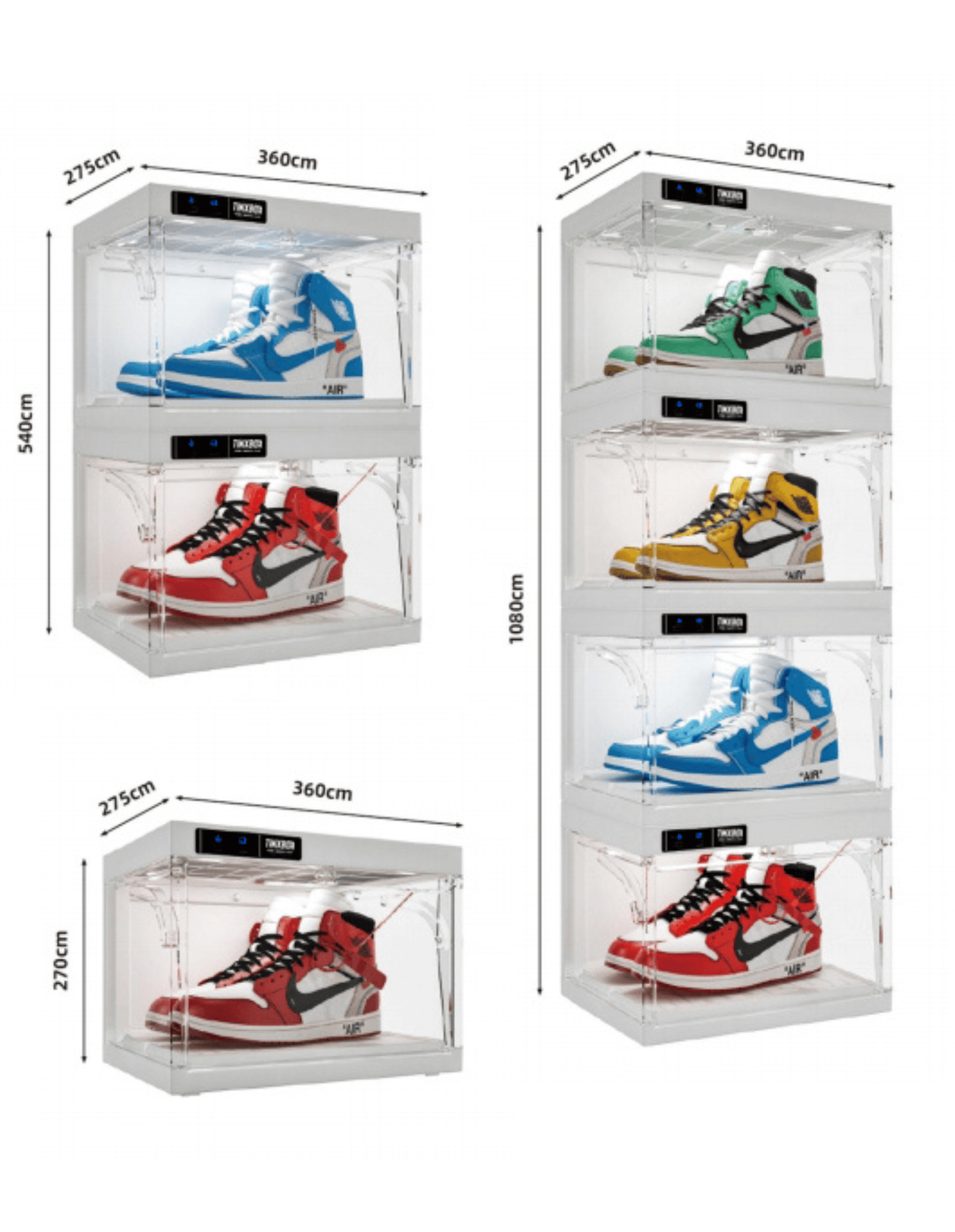 TINXBOX Smart Display Box – Vitrine für Sneaker und Sammlerstücke.