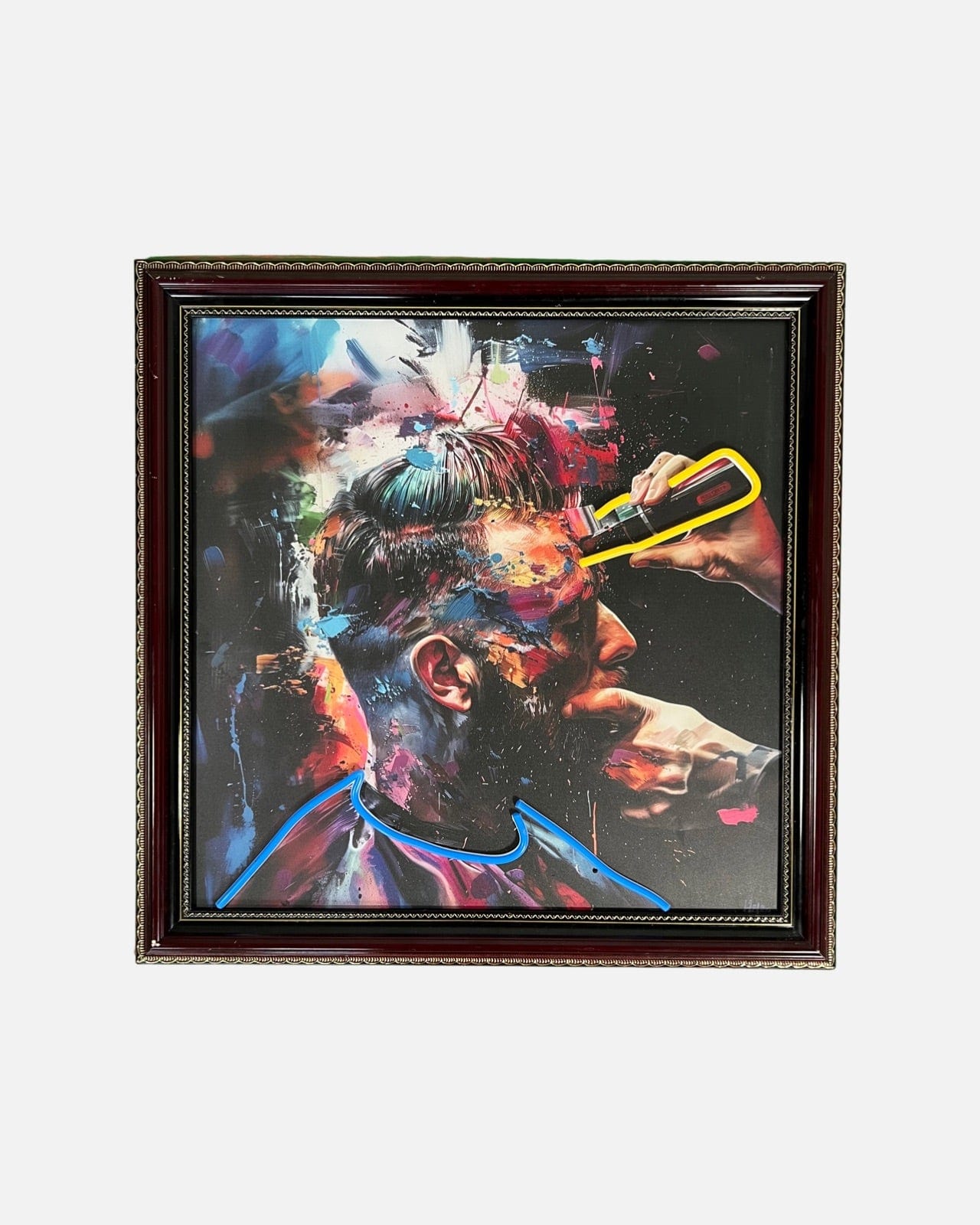 Colorful Cuts - Barbering is Art 1 / 50 Neon Art Paintings