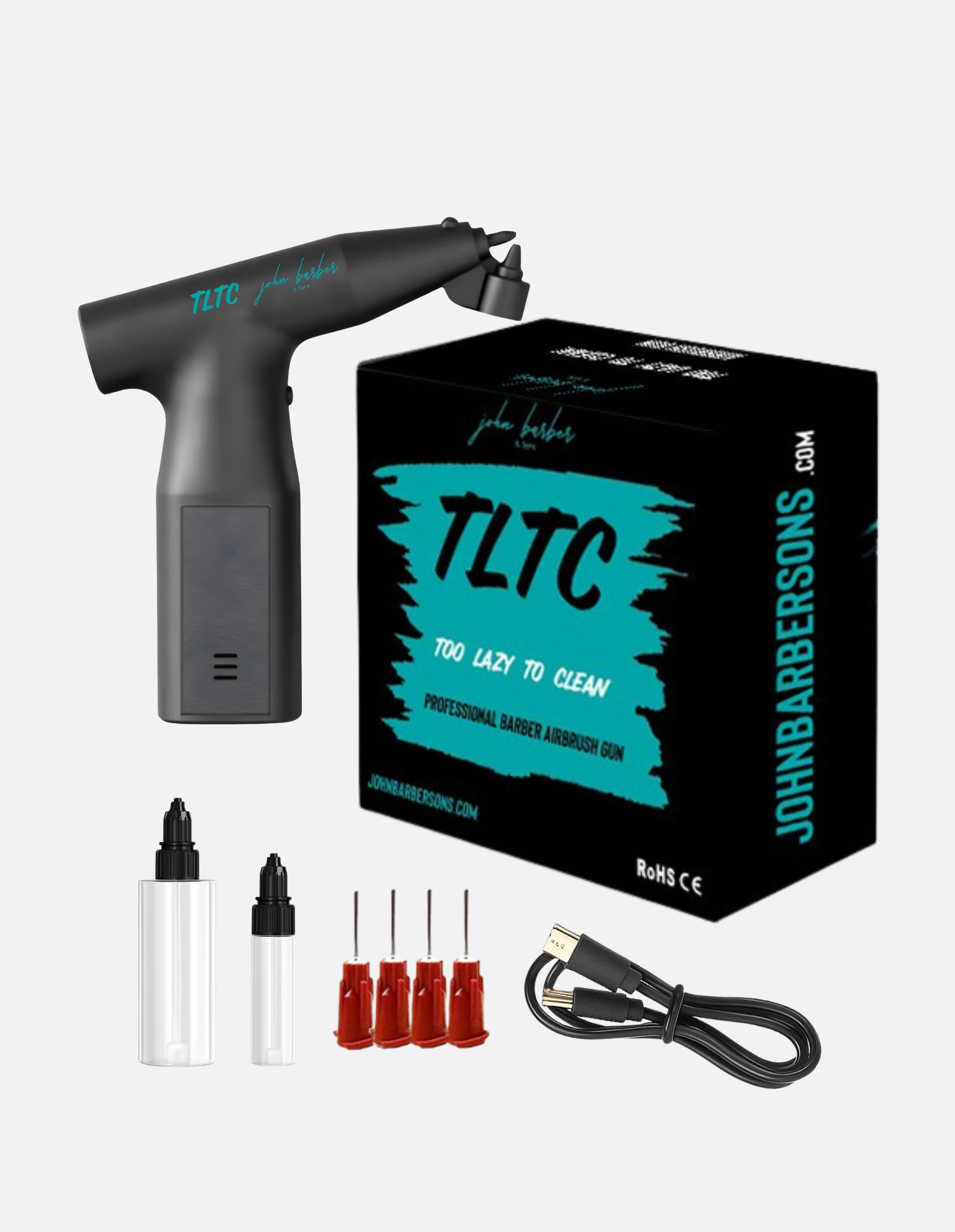 TLTC 1.0 Barber Airbrush Pistole – Line-Up Spray Gun kein Verstopfen.