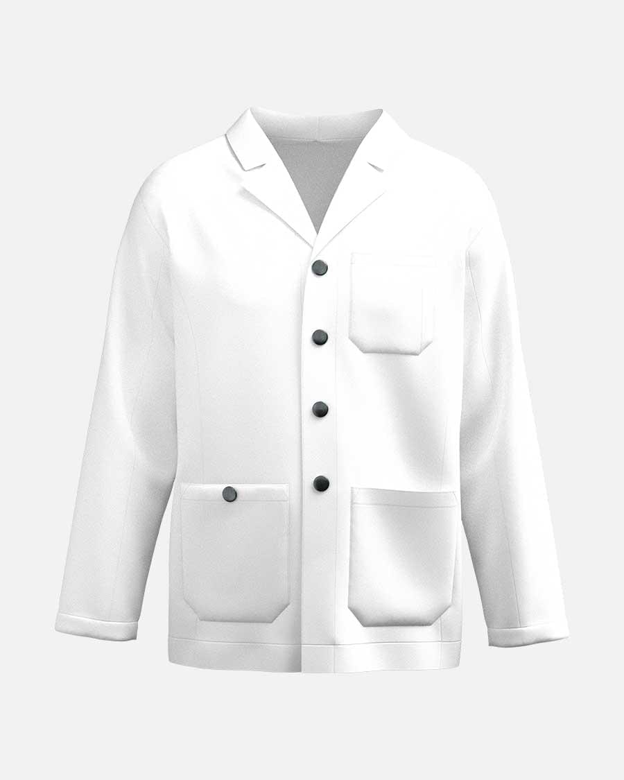 johnbarbersons Weiß / L Klassicher Barber Mantel