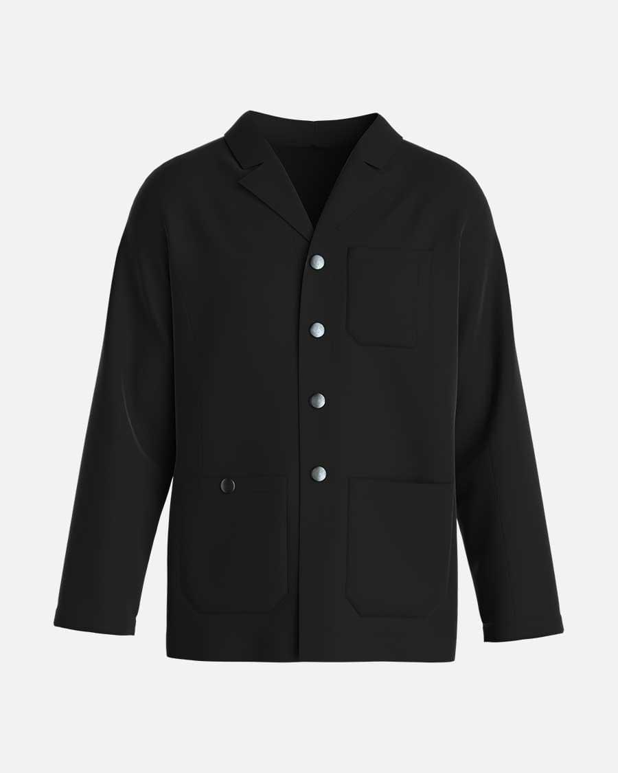 johnbarbersons Schwarz / L Klassicher Barber Mantel