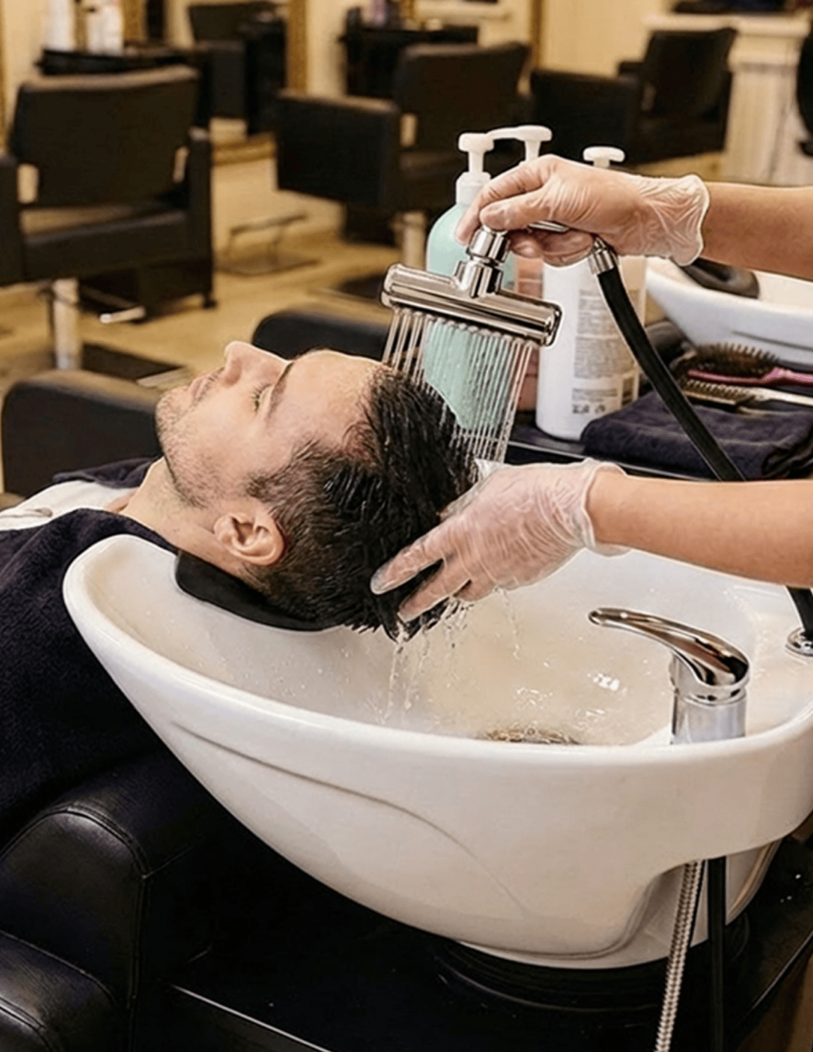 Universal 4-in-1 head spa conversion fixture for salon and hair wash stations