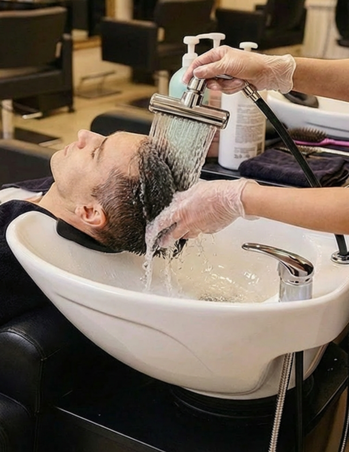 Universal 4-in-1 head spa conversion fixture for salon and hair wash stations