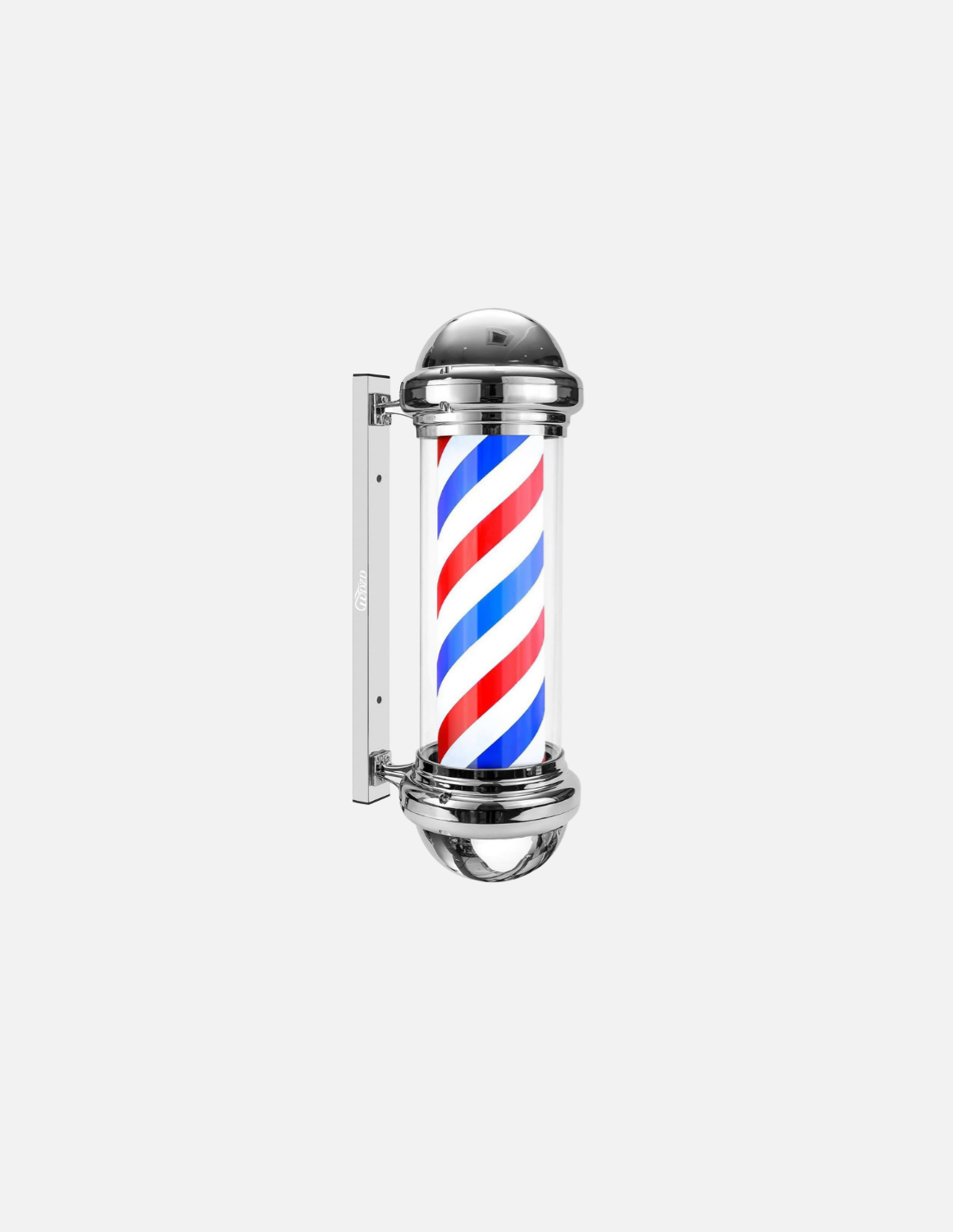 Customizable rotating barber pole for barbershop exterior signage 💈