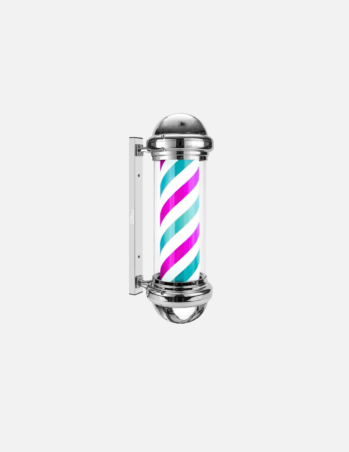 Customizable rotating barber pole for barbershop exterior signage 💈