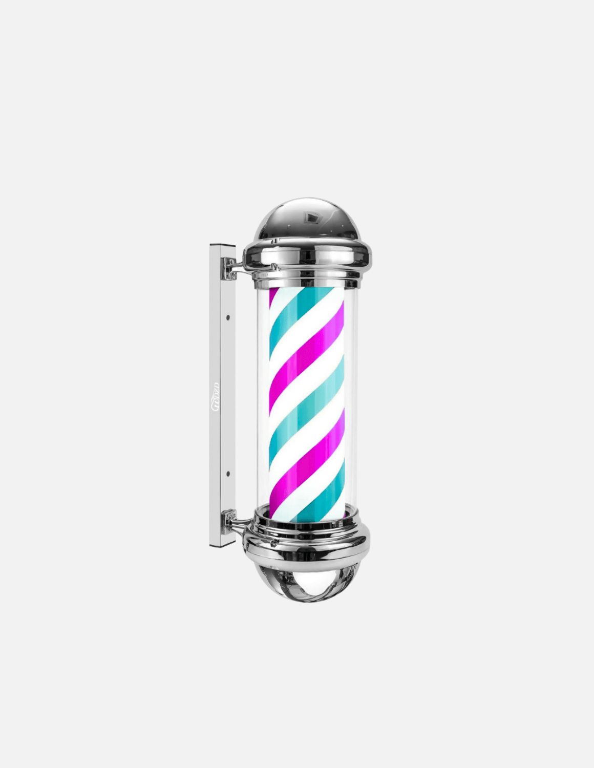 Customizable rotating barber pole for barbershop exterior signage 💈
