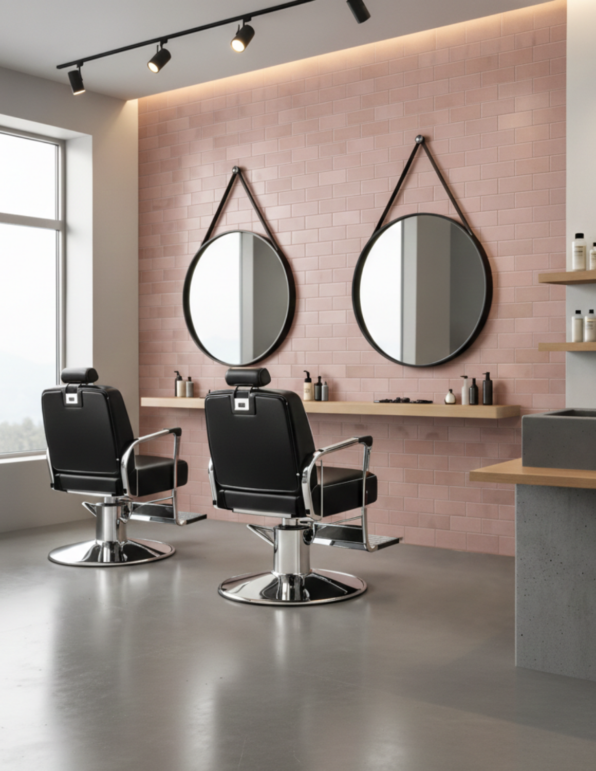 Dekorative, selbstklebende Metallwandfliesen für Friseursalons und Kosmetikstudios