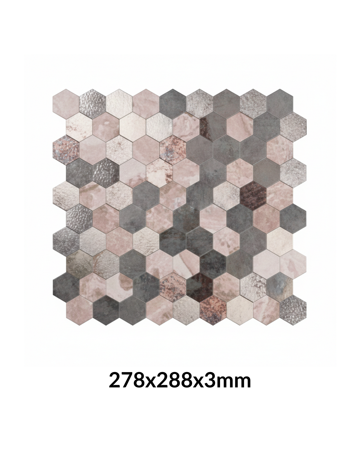 Dekorative, selbstklebende Metallwandfliesen für Friseursalons und Kosmetikstudios