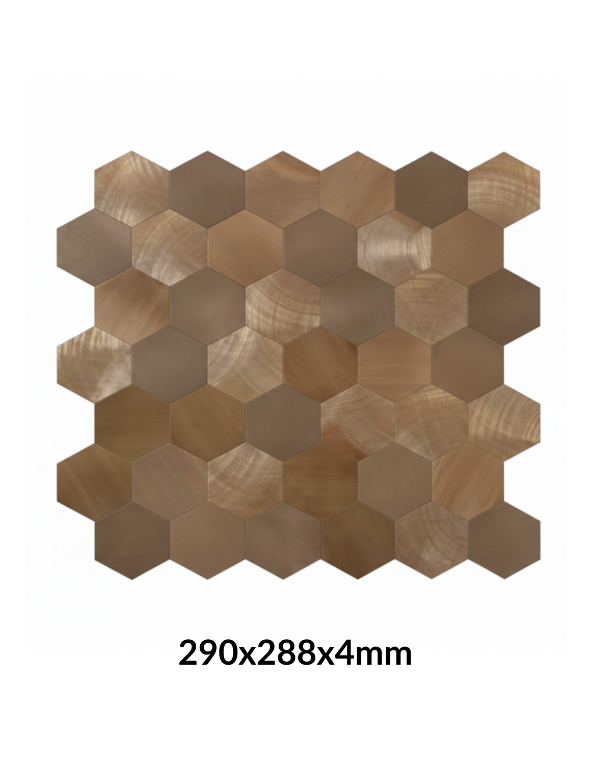 Dekorative, selbstklebende Metallwandfliesen für Friseursalons und Kosmetikstudios