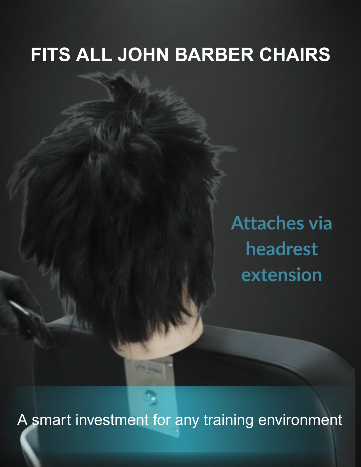 Multi-Use Barber Herren Übungskopf – wiederverwendbarer Mannequin-Kopf mit nachwachsenden Haaren und Bart für Friseur- und Barber-Training.