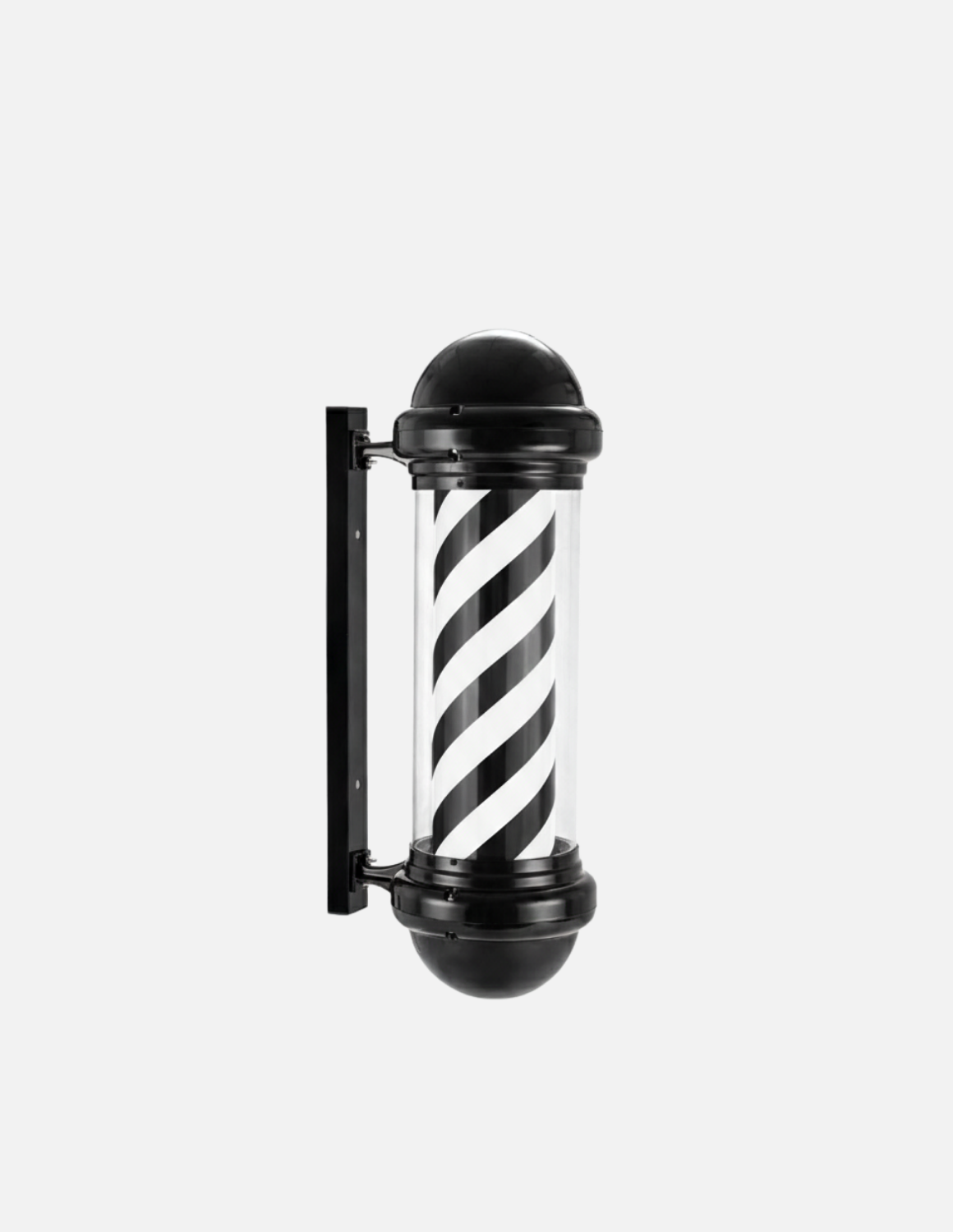 Customizable rotating barber pole for barbershop exterior signage 💈