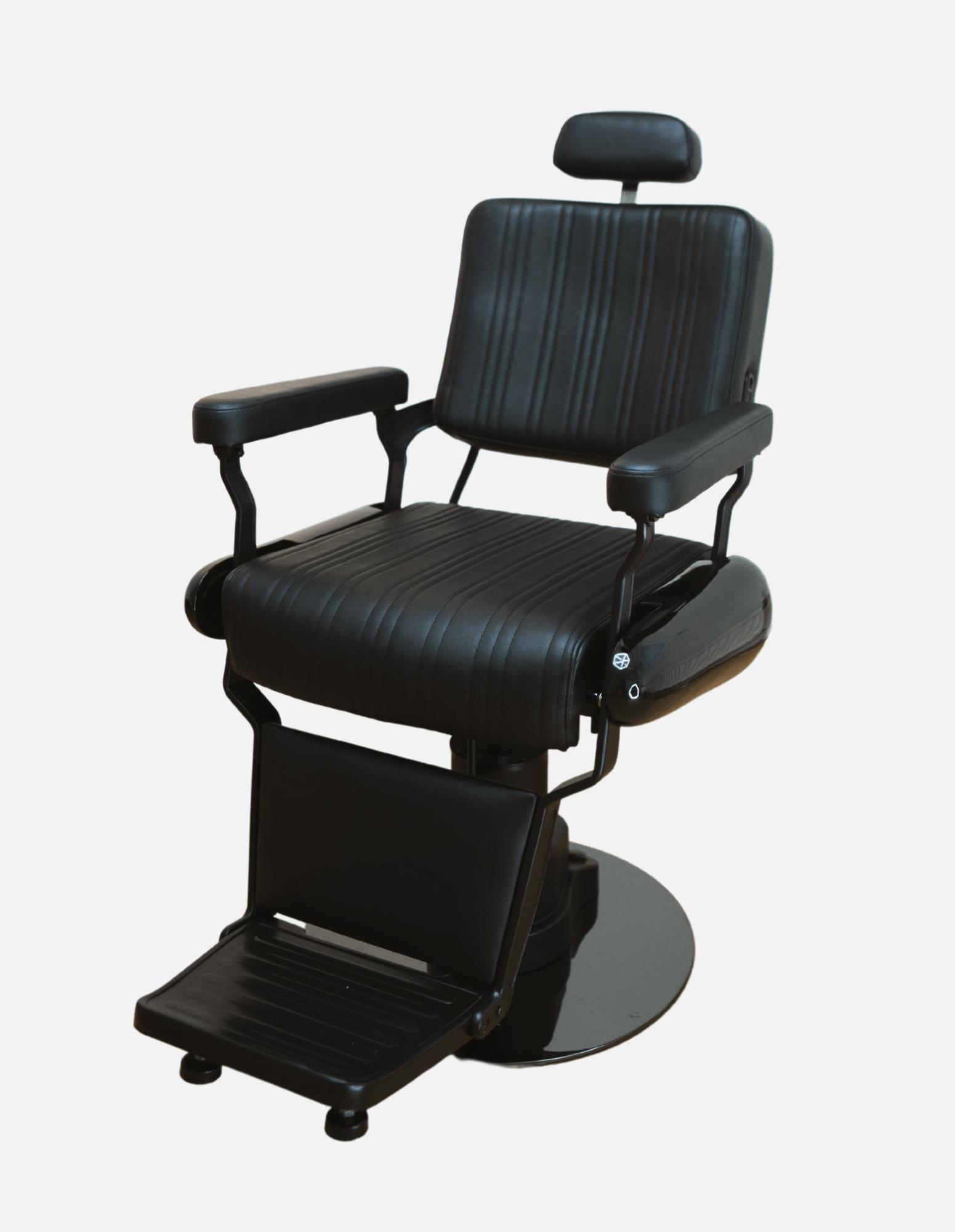 johnbarbersons New School Evolution Black Wireless electric bar stool with battery