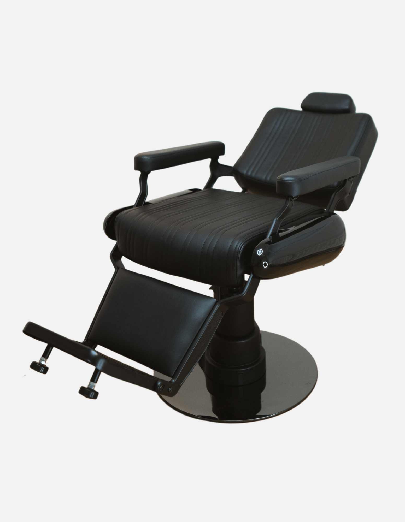 johnbarbersons New School Evolution Black Wireless electric bar stool with battery