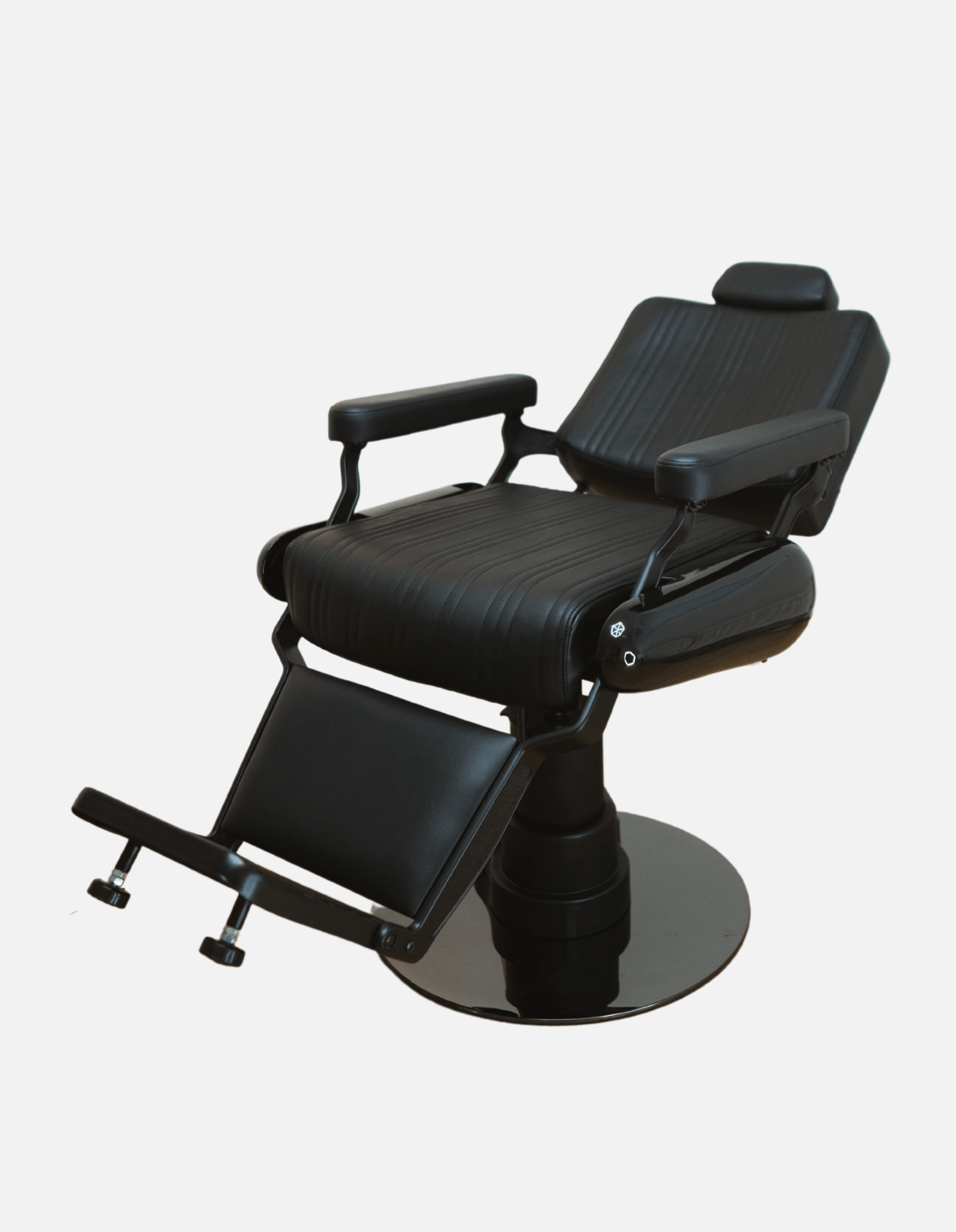 johnbarbersons New School Evolution Black Wireless electric bar stool with battery