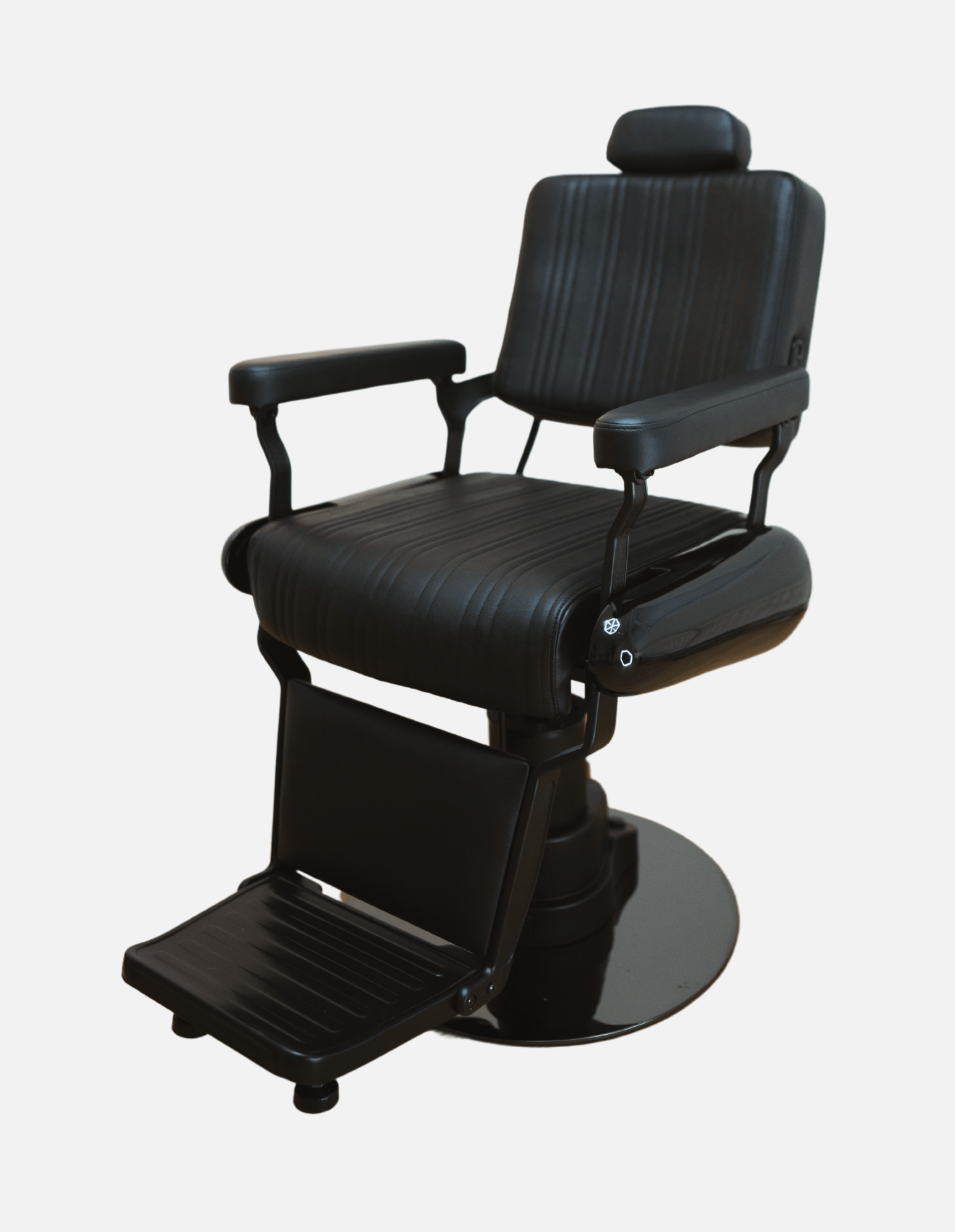 johnbarbersons New School Evolution Black Wireless electric bar stool with battery