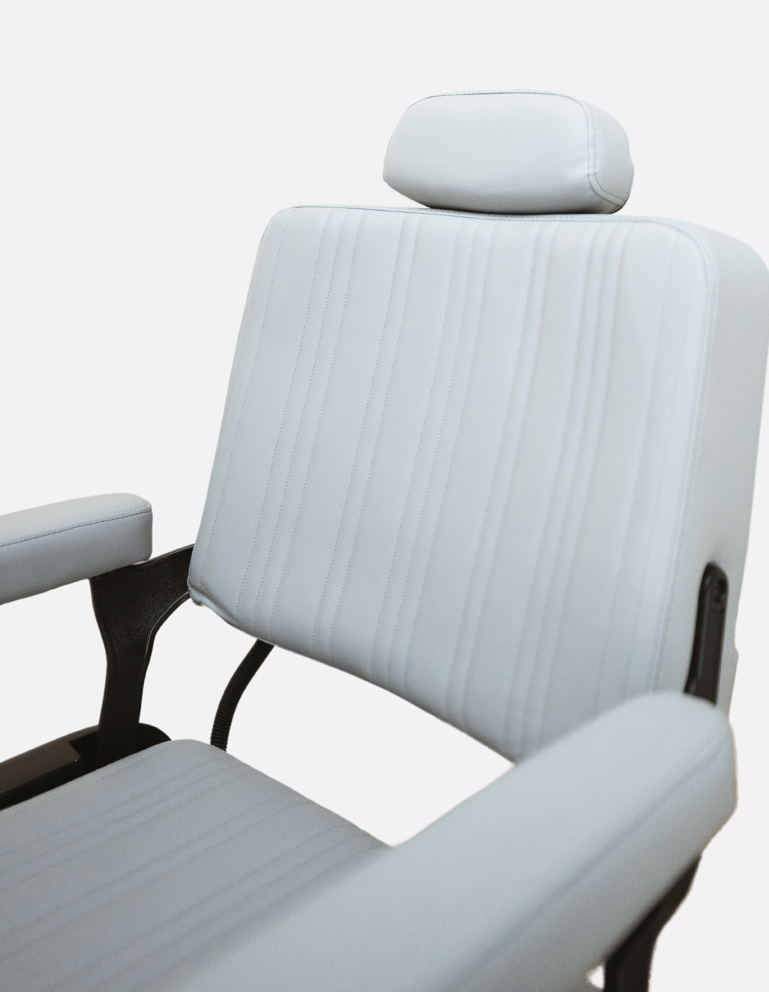 johnbarbersons New School Evolution Gray Wireless electric bar stool with battery