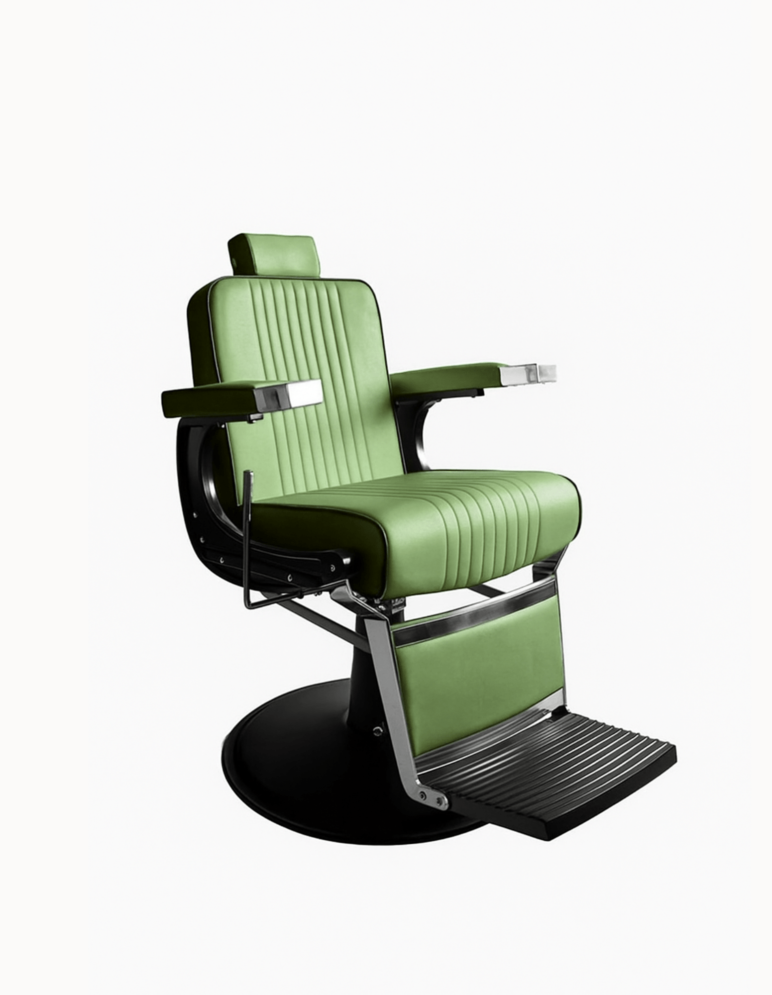 Barberstuhl New School Leaf Green für Barbershop und Friseursalon