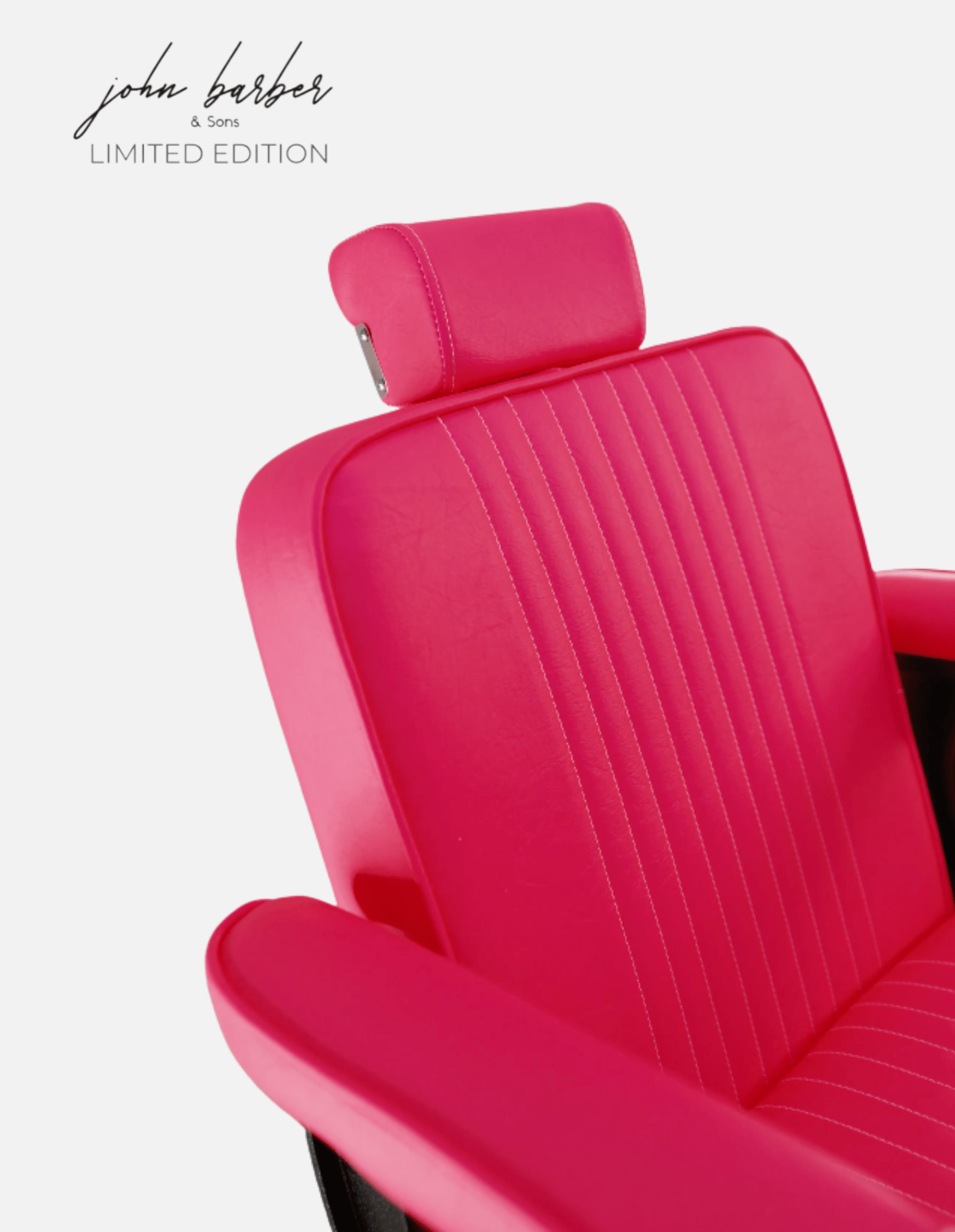 New School Barberstuhl Neon Pink Limited Edition für Barbershop