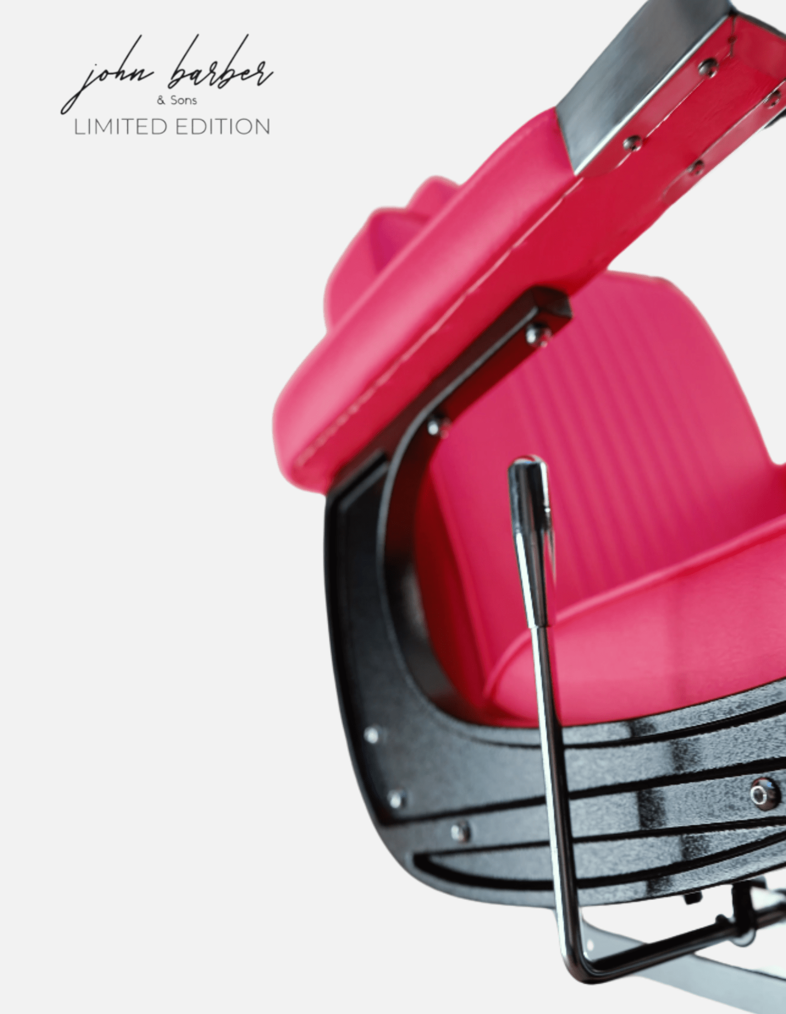 New School Barberstuhl Neon Pink Limited Edition für Barbershop