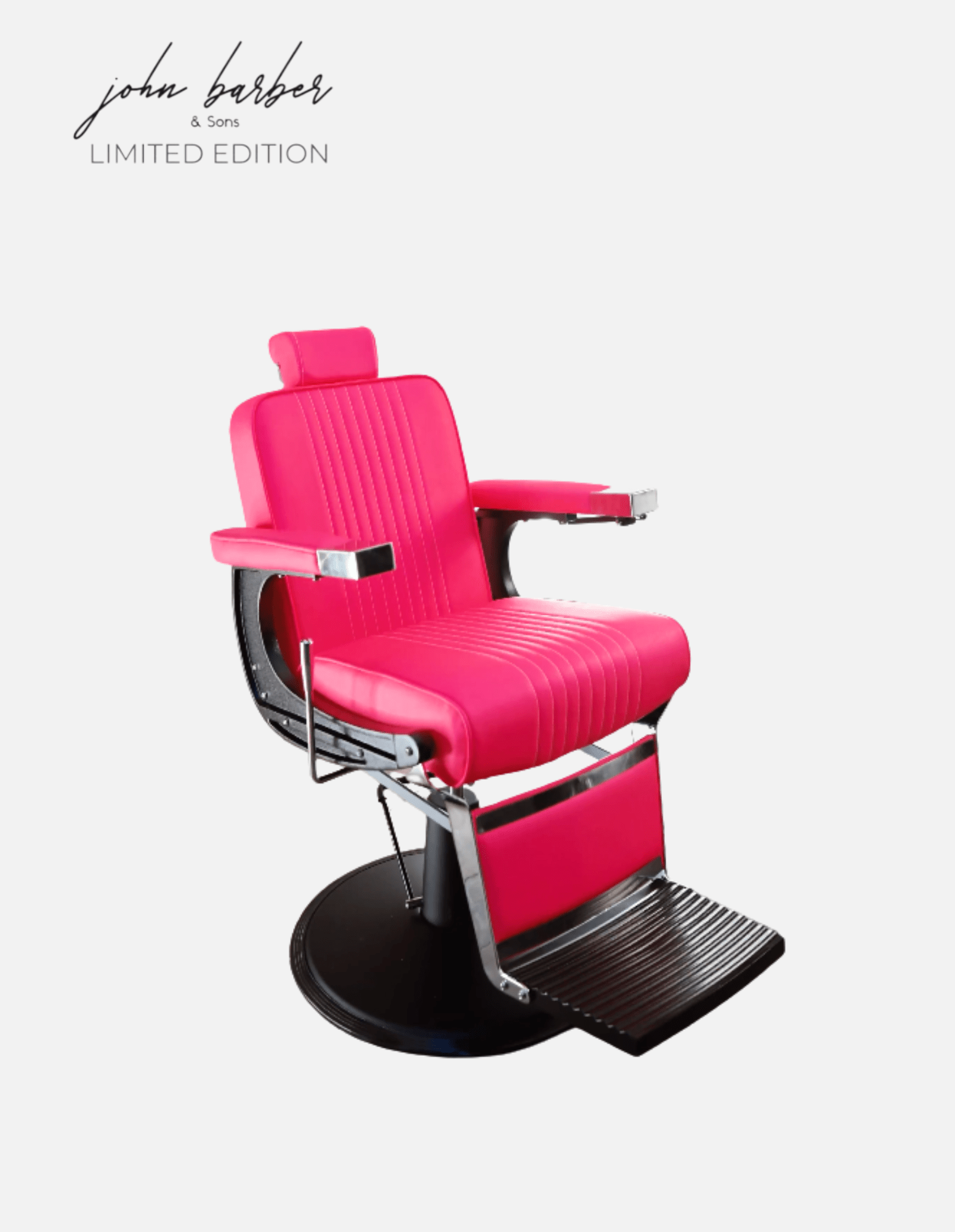 Sedia da barbiere rosa neon New School in edizione limitata