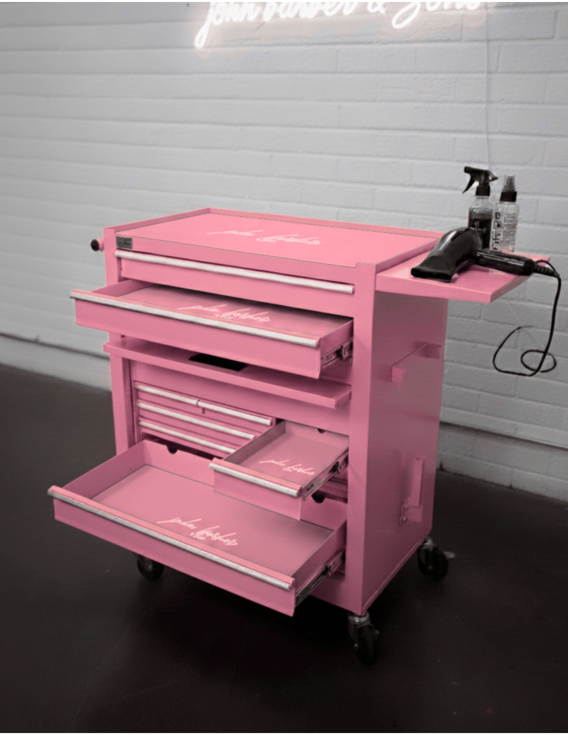 BARBER TROLLEY PRO ROLLWAGEN N VERSCHIEDENEN FARBEN – UV-STERILISATION Friseurwagen