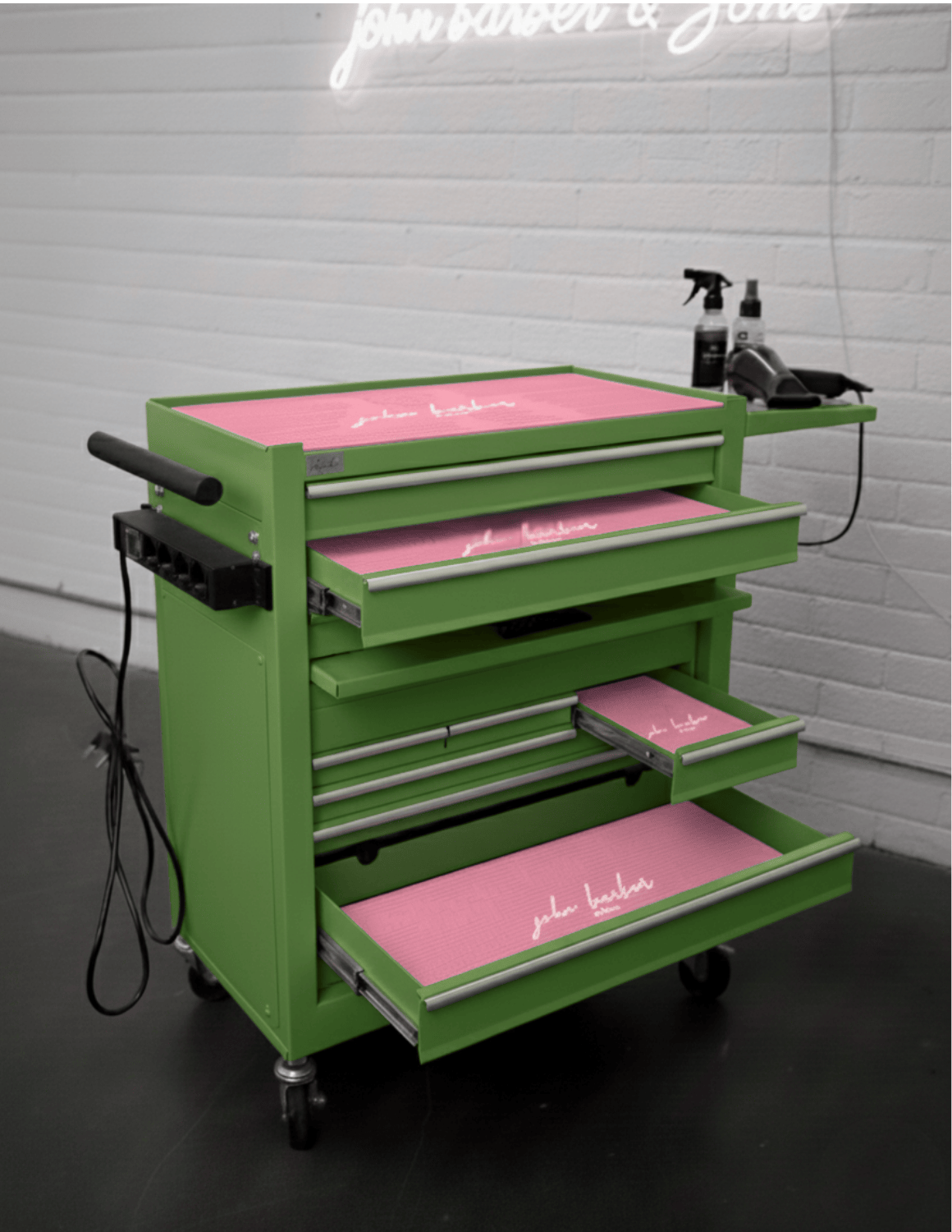 BARBER TROLLEY PRO ROLLWAGEN N VERSCHIEDENEN FARBEN – UV-STERILISATION Friseurwagen