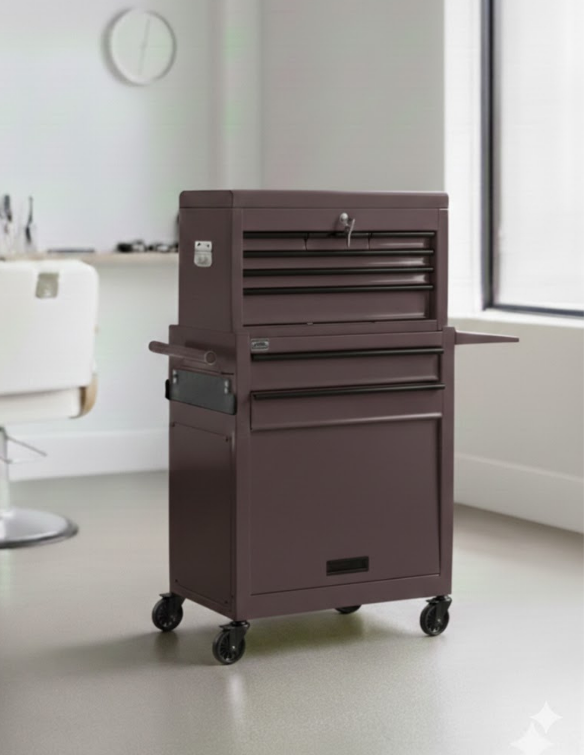 BARBER TROLLEY PRO – Mobiele trolley in verschillende kleuren – UV-desinfectie – Barbiertrolley