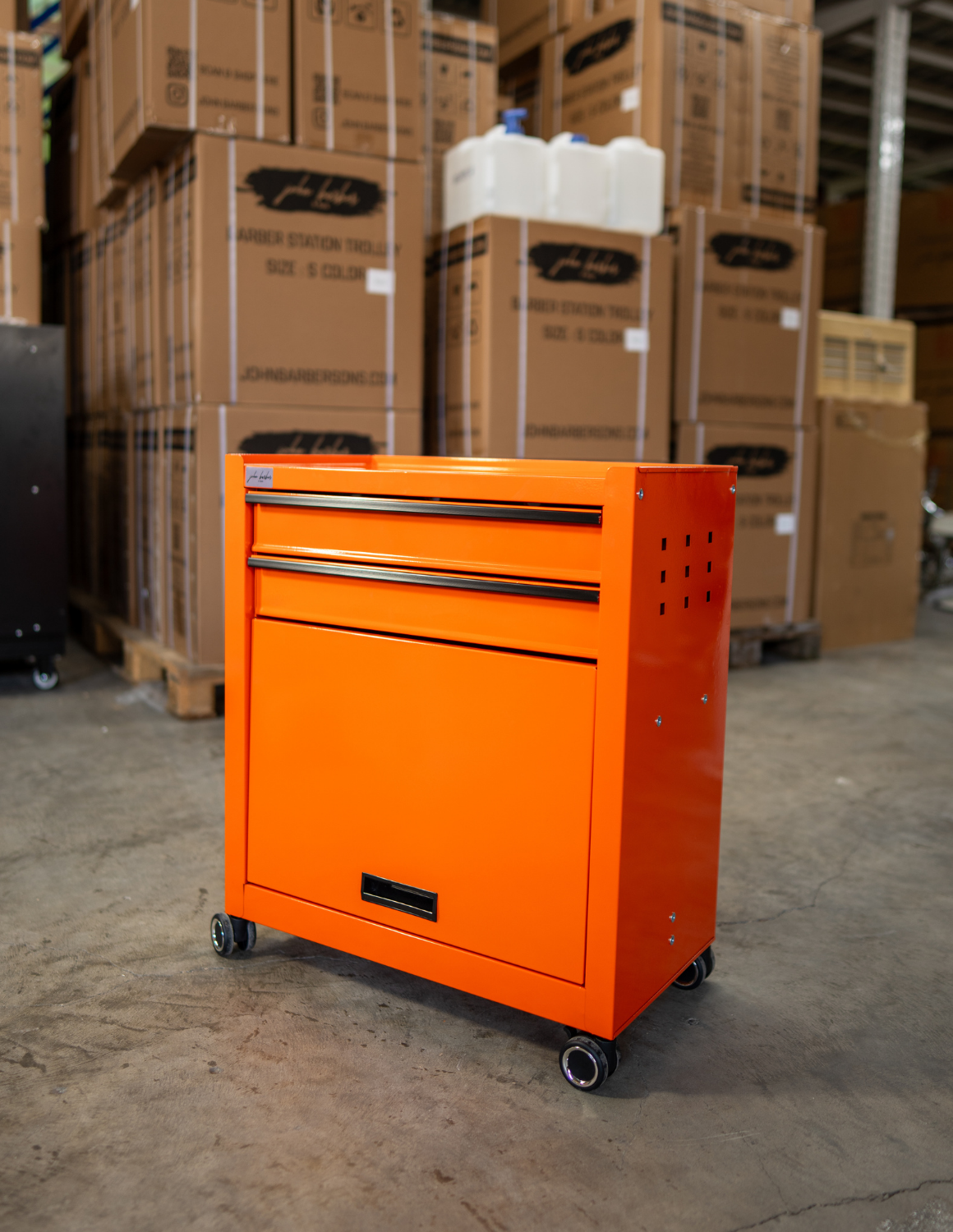 BARBER TROLLEY PRO – Carrello mobile in diversi colori – Disinfezione UV – Carrello da barbiere