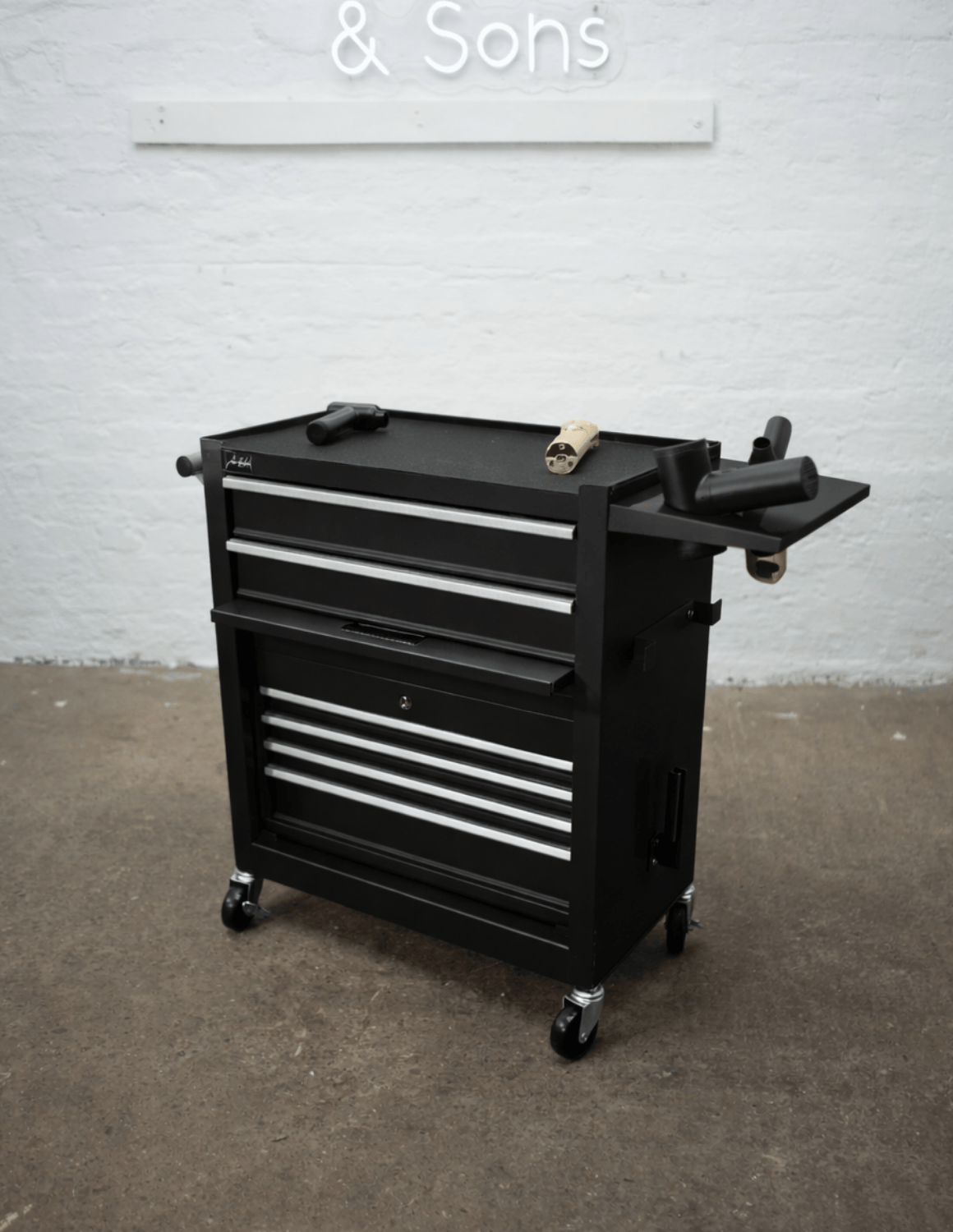 BARBER TROLLEY PRO ROLLWAGEN N VERSCHIEDENEN FARBEN – UV-STERILISATION Friseurwagen