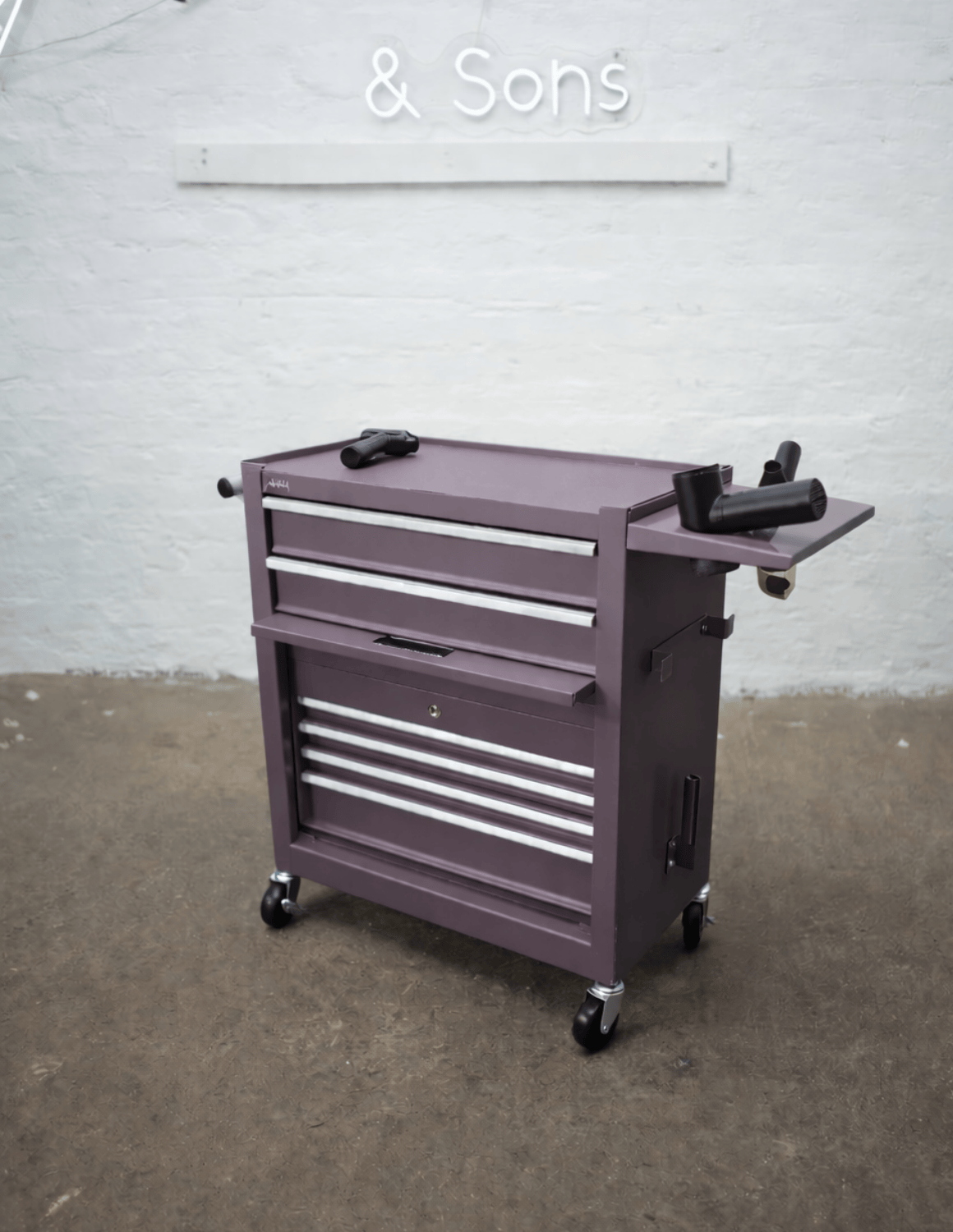 BARBER TROLLEY PRO ROLLWAGEN N VERSCHIEDENEN FARBEN – UV-STERILISATION Friseurwagen