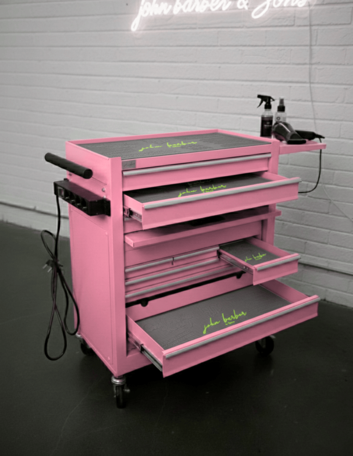 BARBER TROLLEY PRO ROLLWAGEN N VERSCHIEDENEN FARBEN – UV-STERILISATION Friseurwagen