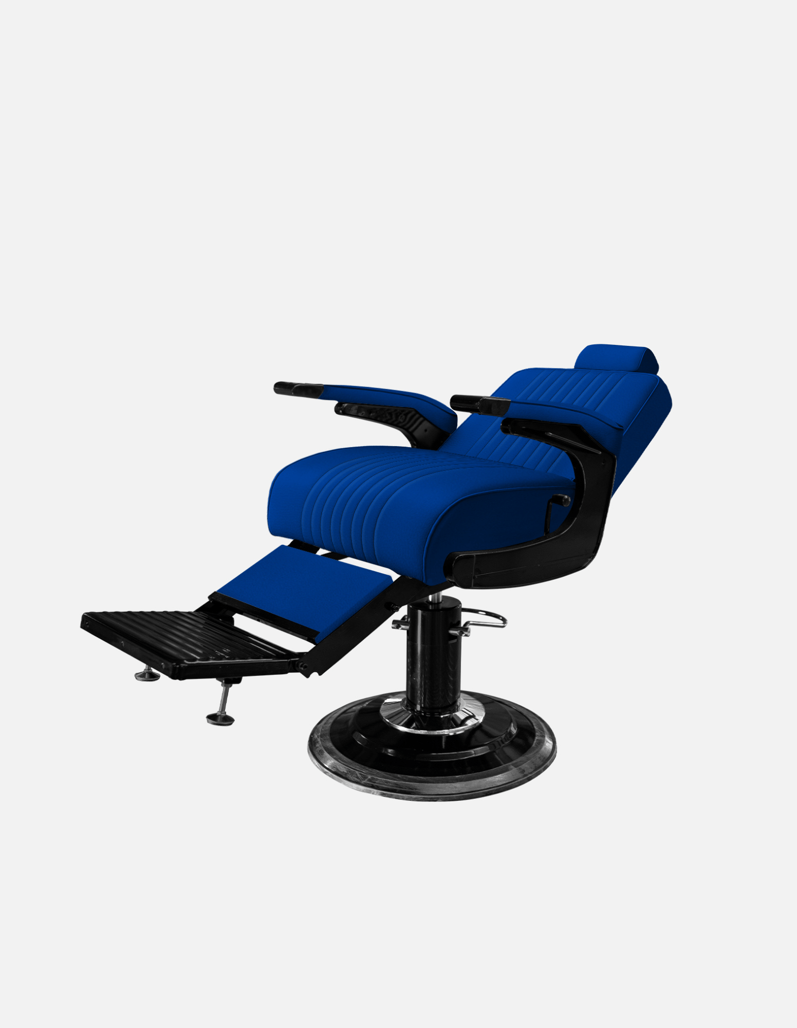 Premium Barberstuhl New School Königsblau für Barbershop und Friseursalon
