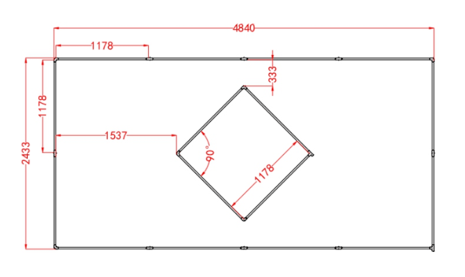 Glowbeam – Πλαισιωμένο τετράγωνο σύστημα LED φωτισμού σε ψυχρό λευκό 6500K