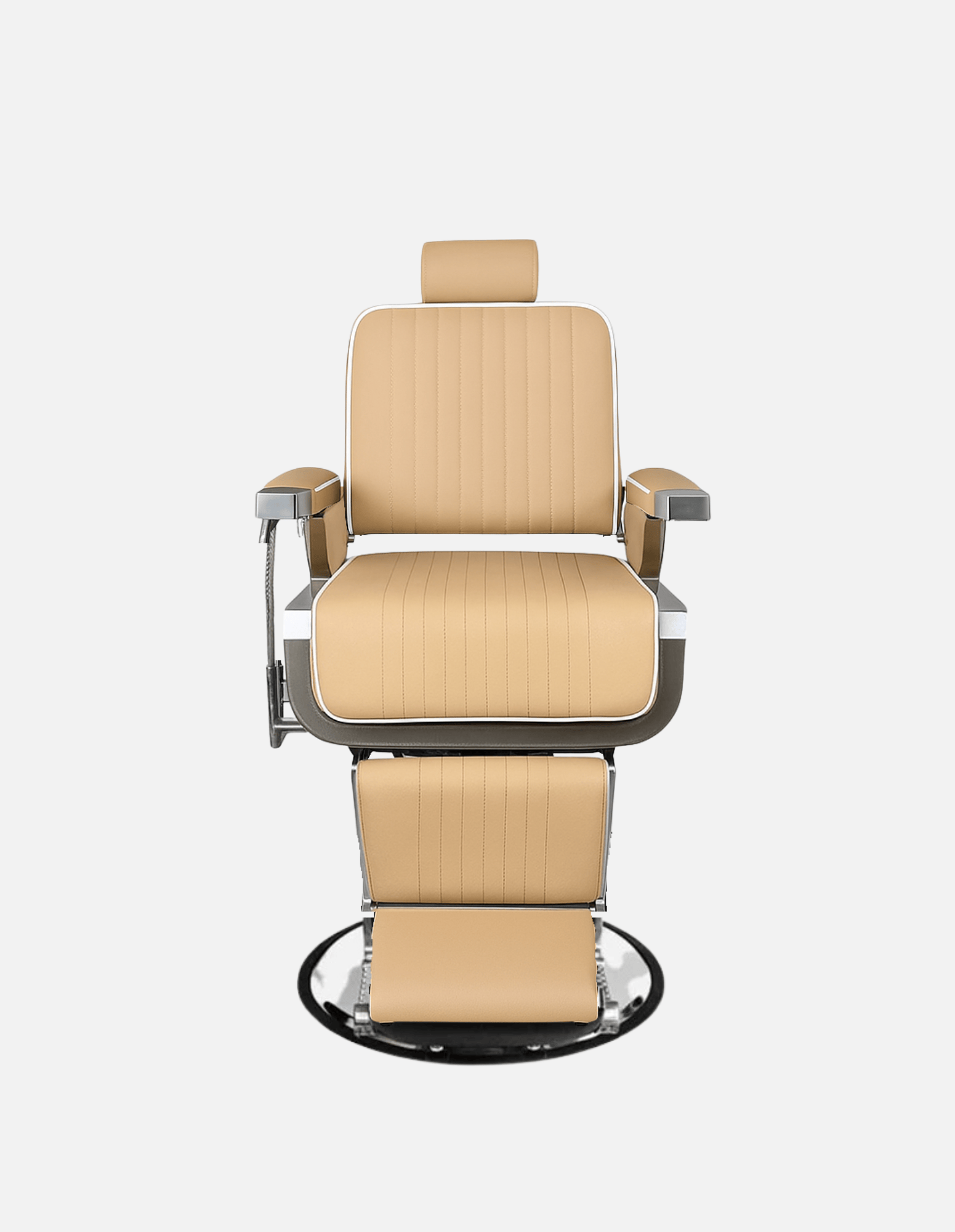 Ripped Guardian Barberstuhl Beige – Friseurstuhl für Barbershop.