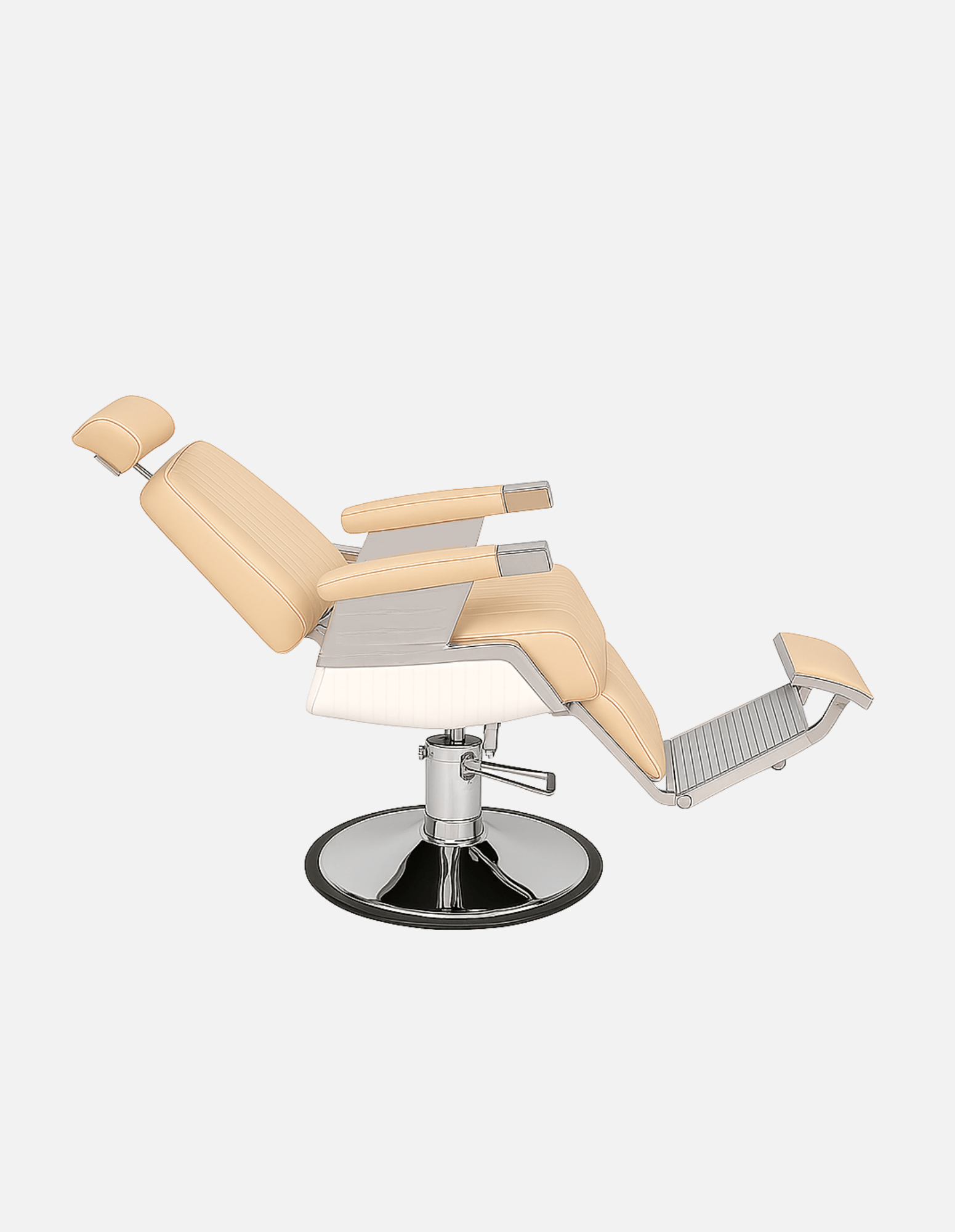 Ripped Guardian Barberstuhl Beige – Friseurstuhl für Barbershop.