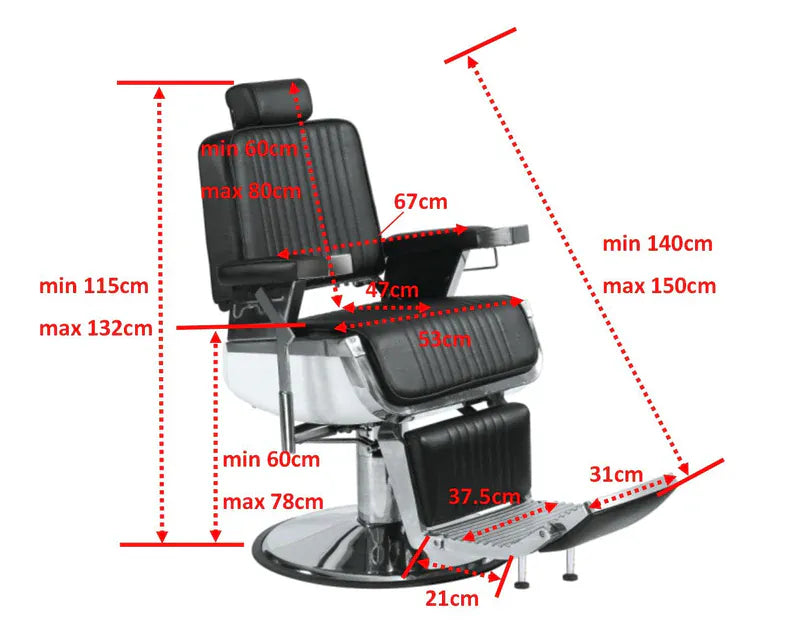 Ripped Guardian Barberstuhl Beige – Friseurstuhl für Barbershop.