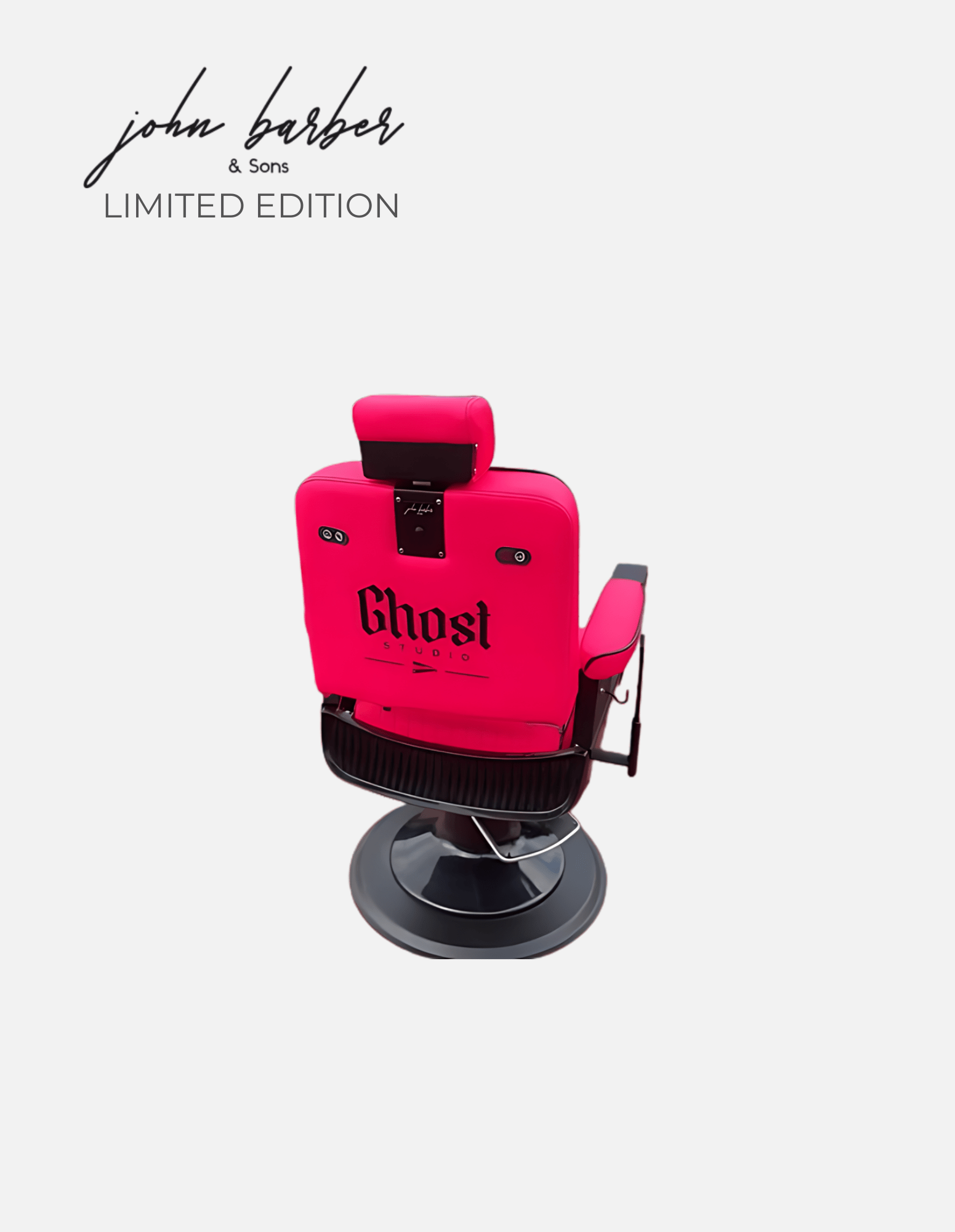 Ripped Guardian Barberstuhl Hot Pink Limited Edition für Friseursalon