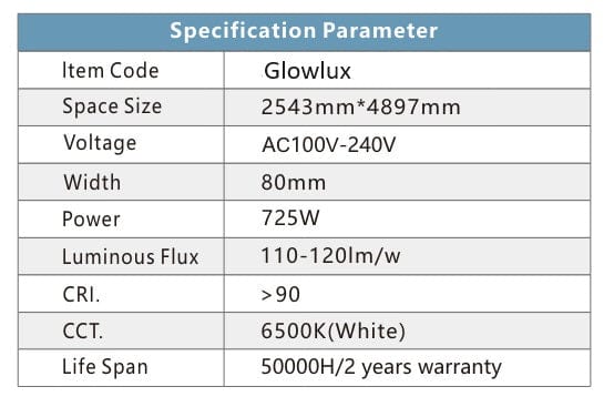 Glowlux – Iluminación LED de alta gama con brillo estructurado (6500K)