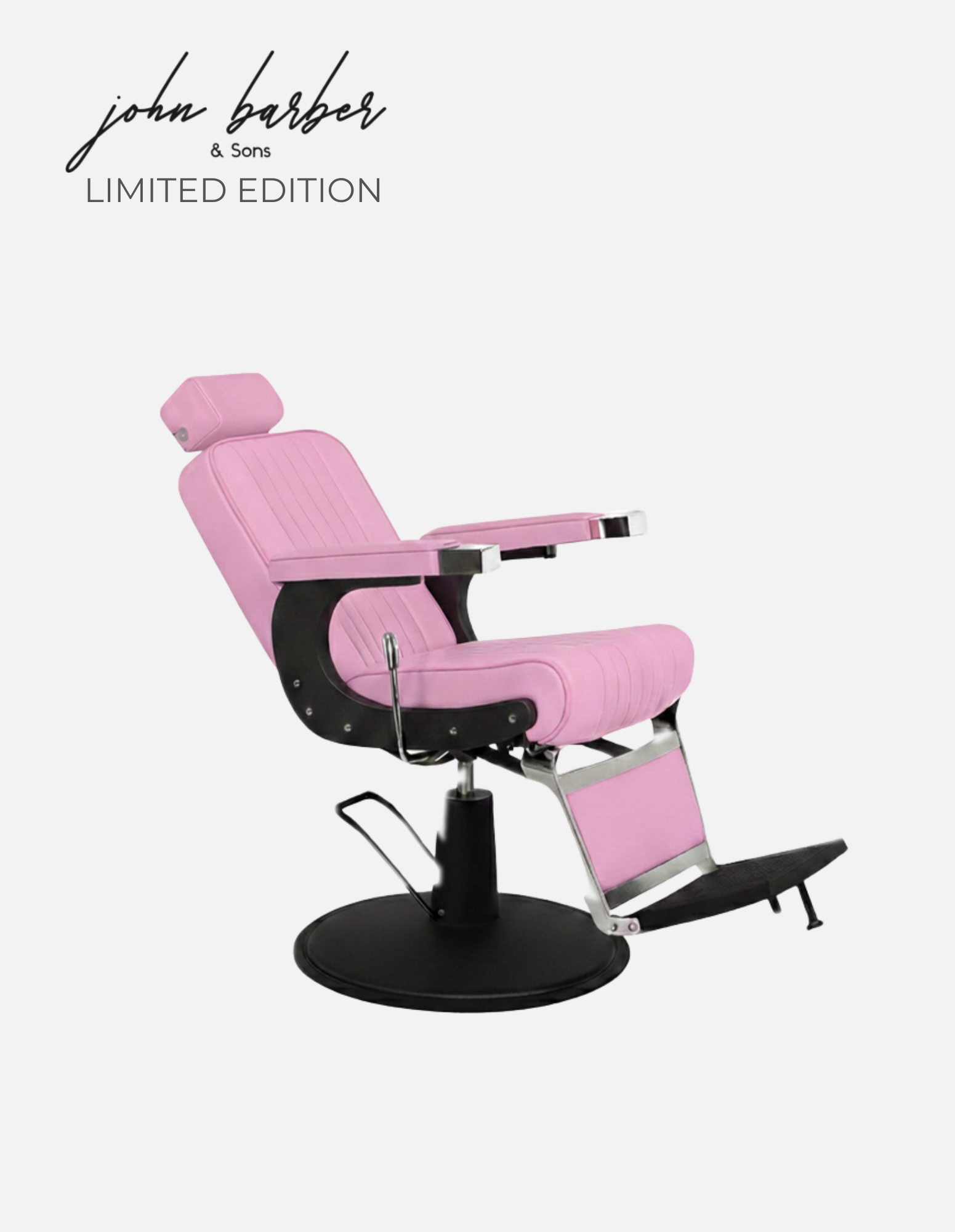 New School Barberstuhl Pink Limited Edition für Barbershop