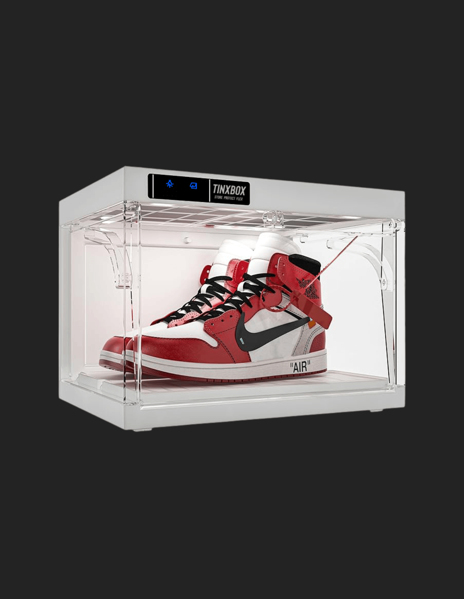 TINXBOX Smart Display Box – Vitrine für Sneaker und Sammlerstücke.