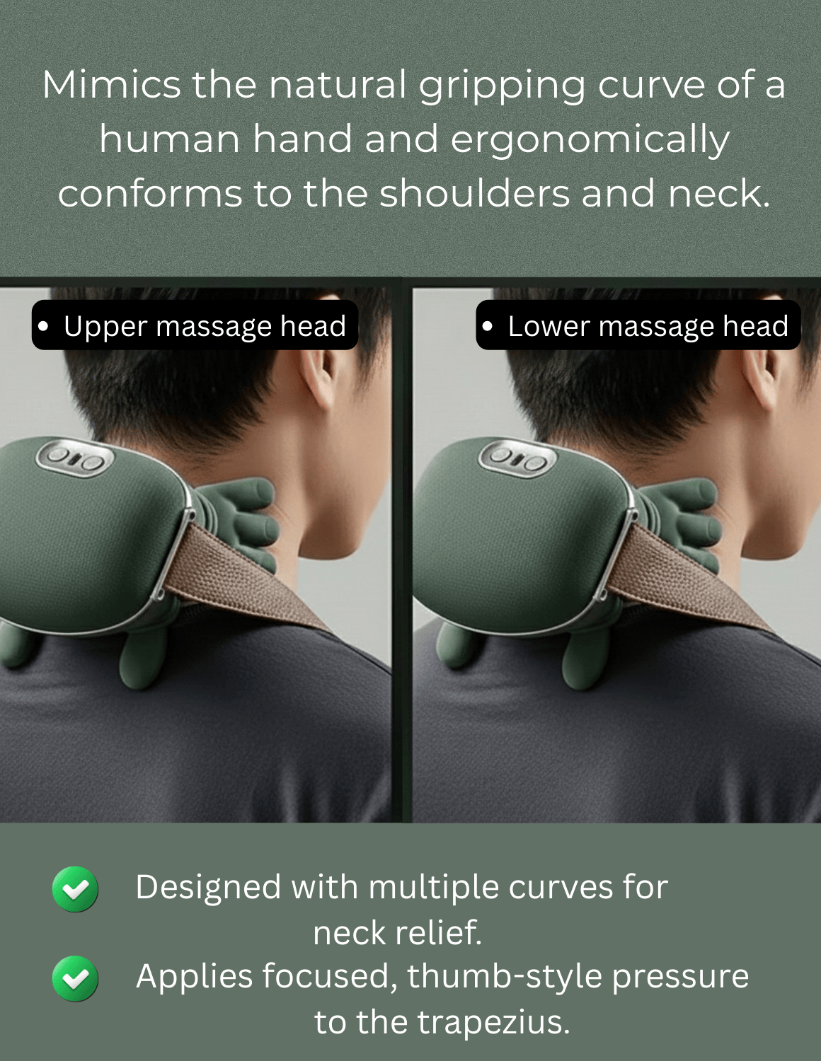 Tiny Hands virales Massagegerät mit eingebautem Akku und Hitzefunktion – kompaktes Handmassagegerät zur Entspannung von Muskeln und zur Förderung der Durchblutung.
