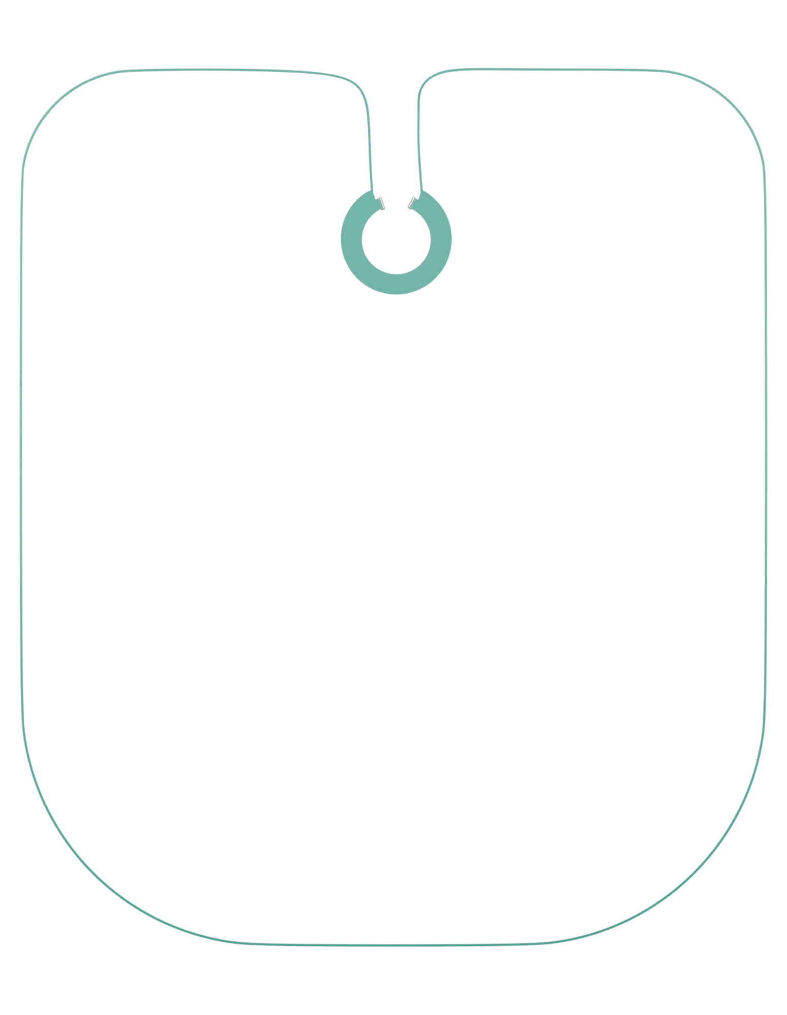 White premium cape made from high-quality fabric, with optional logo branding
