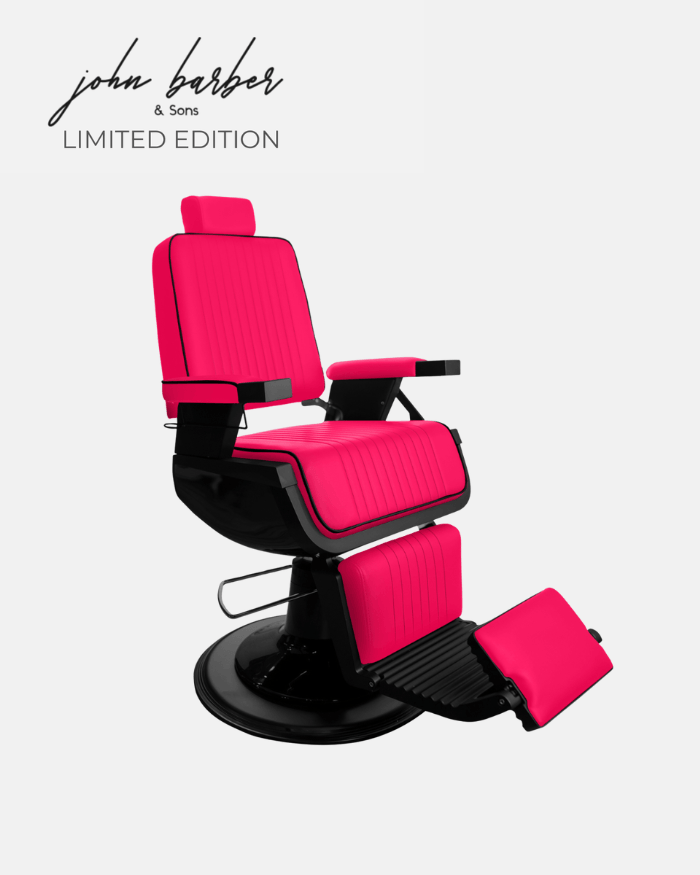 Limitovaná edícia kaderníckeho kresla Ripped Guardian vo farbe HOT PINK