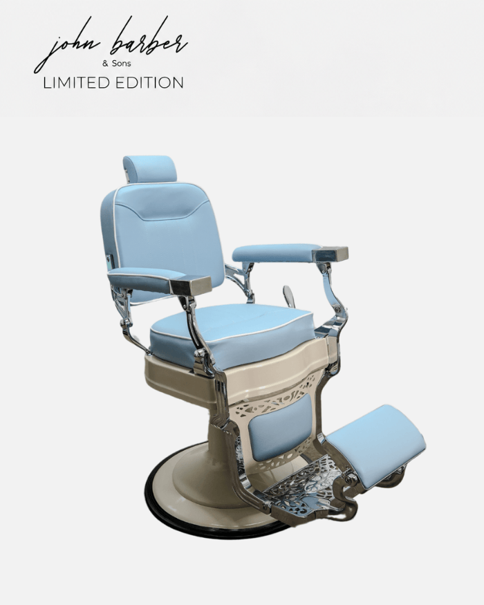 Retroria light blue barber chair LIMITED EDITION