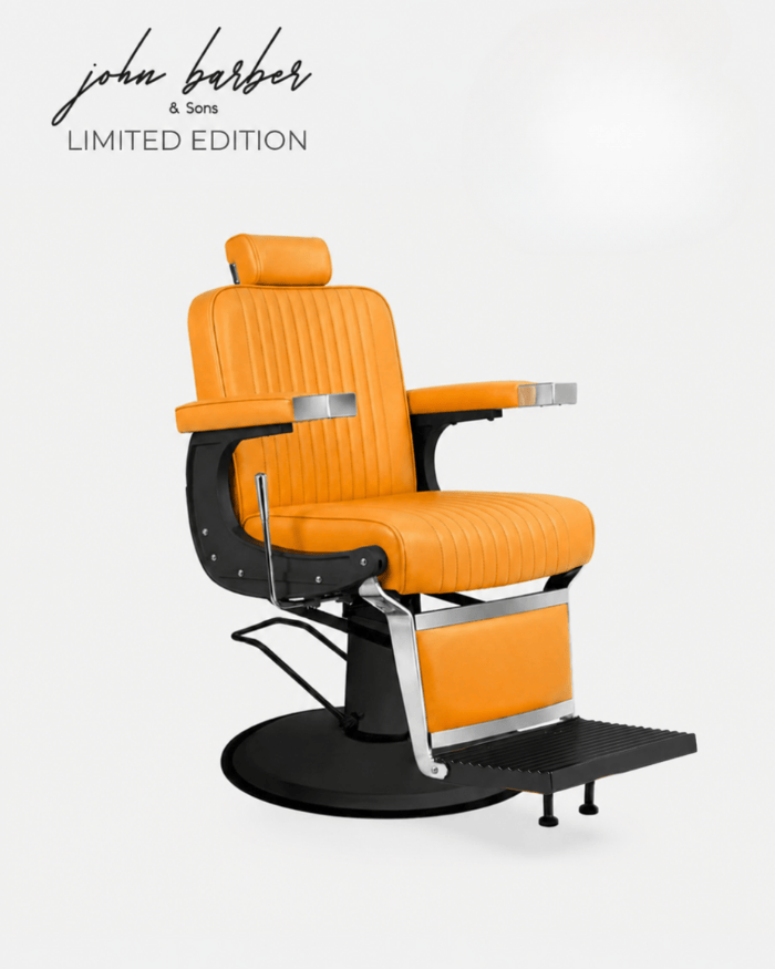 New School Kappersstoel Oranje Limited Edition