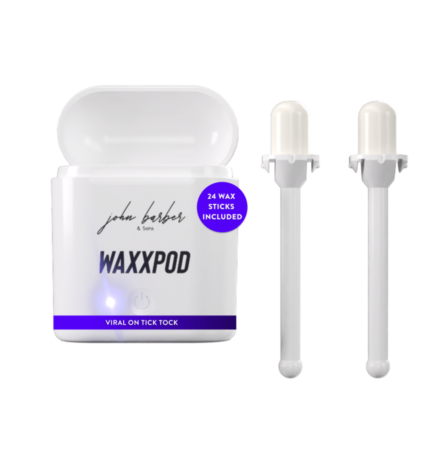WaxxPod™ Nose & ear hair remover - USB-powered waxing kit with 24 STIX
