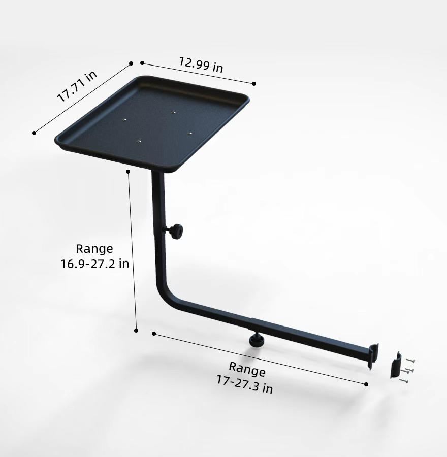 Premium Adjustable Barber Chair Side Tray - profesionalna razširitev za orodje in storitve