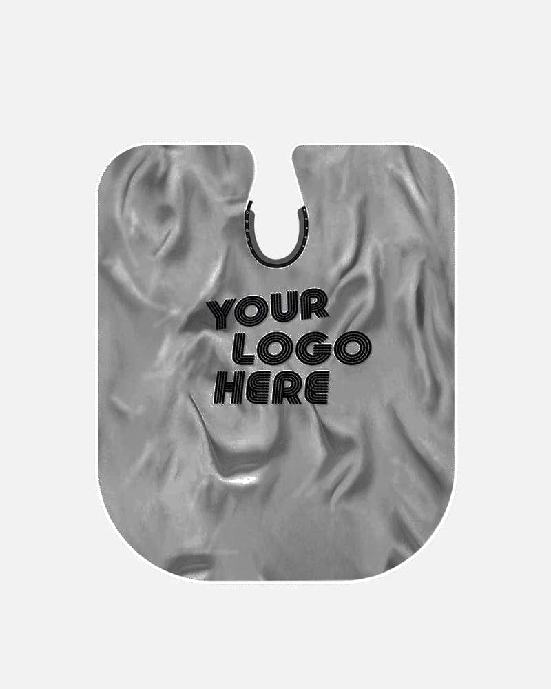 johnbarbersons 1 / Grau / Silikonkragen mit Knöpfen Umhang mit deinem Logo