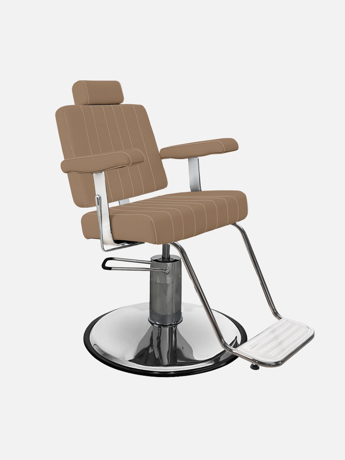 Friseurstuhl Wire Braun mit Kopfstütze
